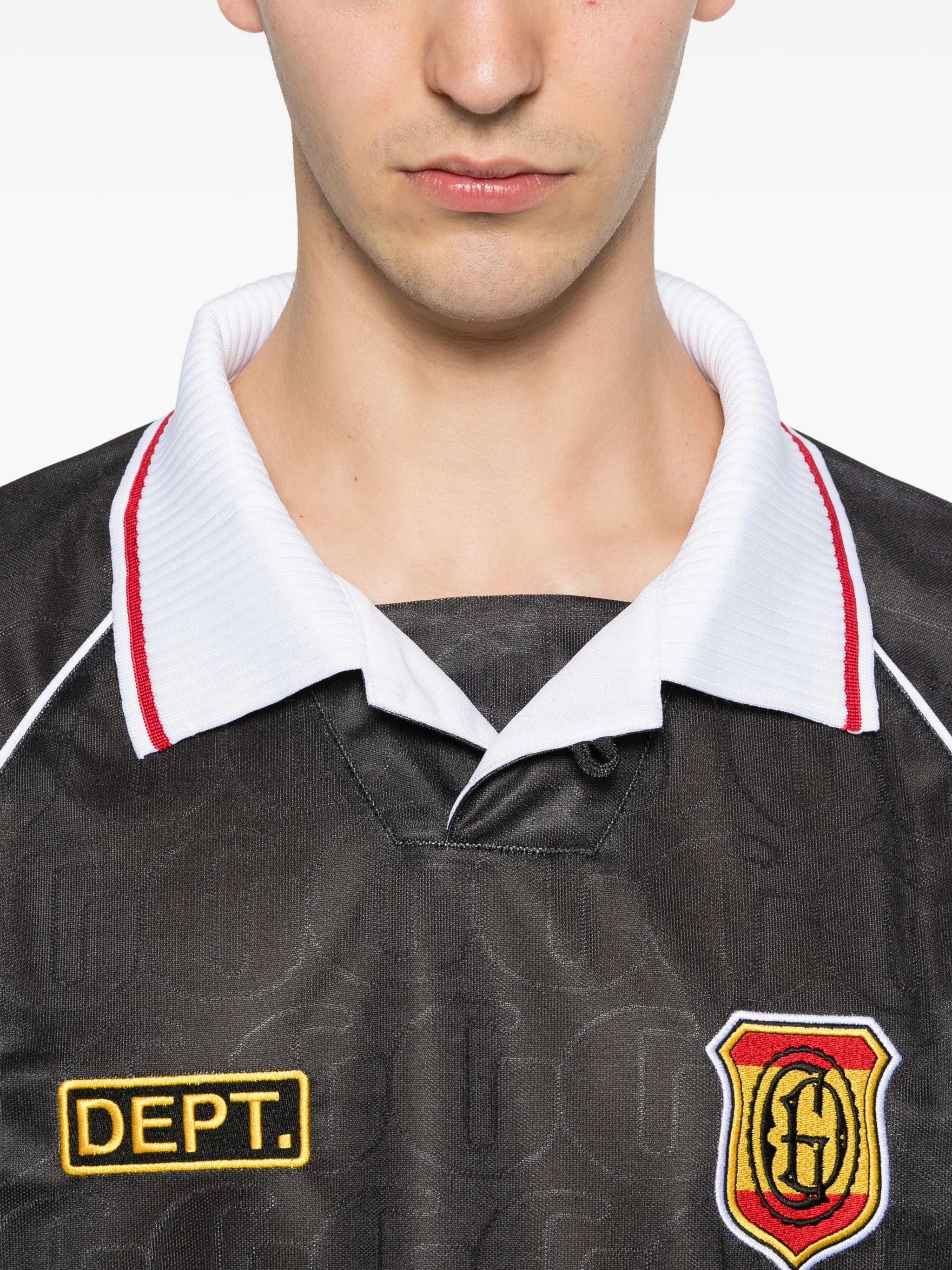 Gallery DEPT. Japan Football flame - print polo shirt