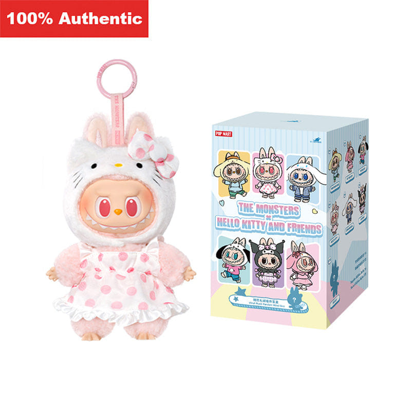 THE MONSTERS Labubu × Hello Kitty and Friends Series - Vinyl Plush Pendant Blind Box