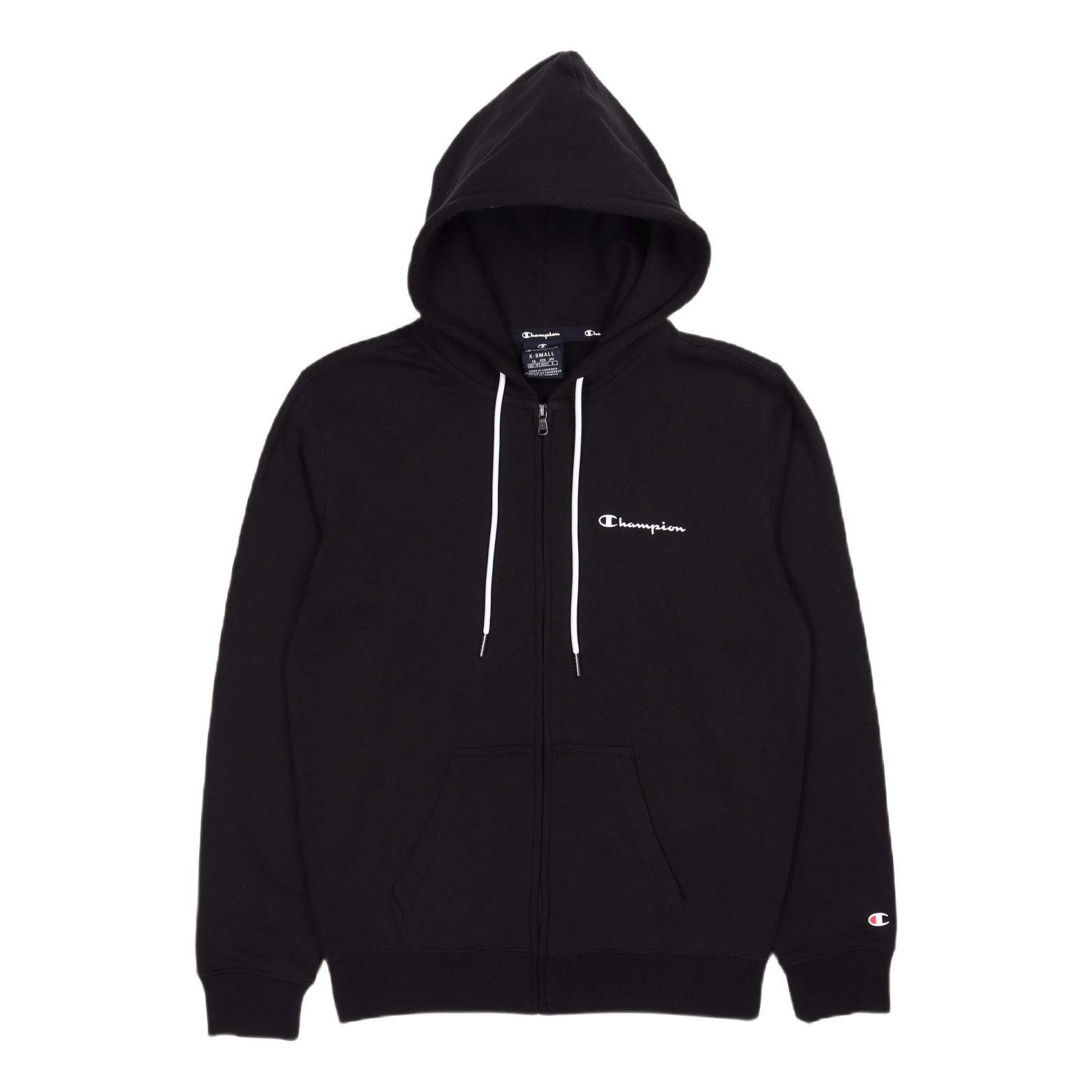 Champion Hooded Full Zip Sweatshirt Black Beauty