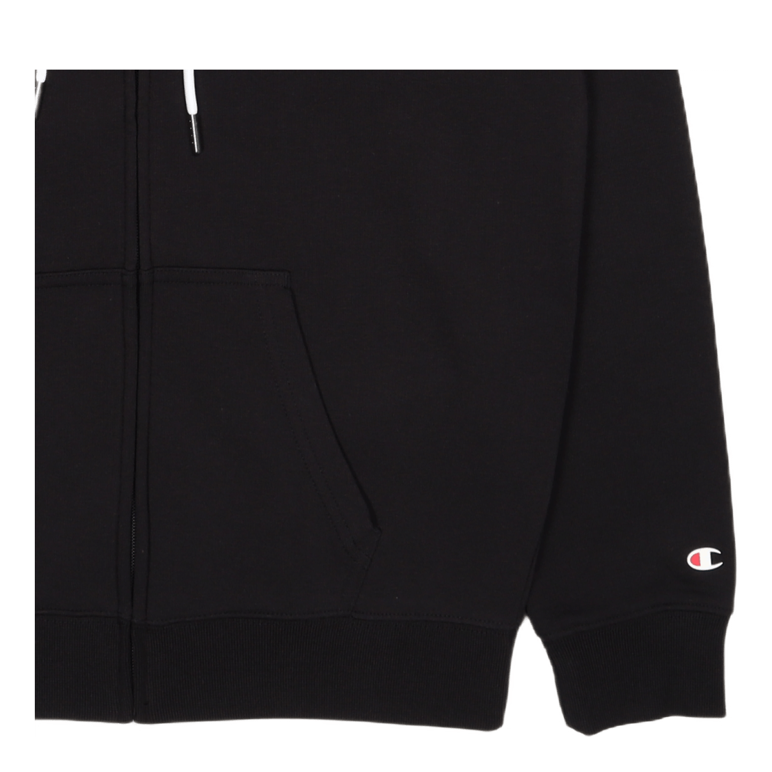 Champion Hooded Full Zip Sweatshirt Black Beauty