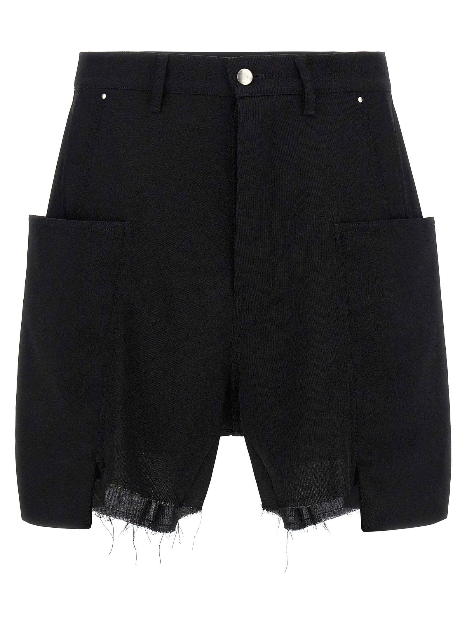 Rick Owens Stefan Cargo Bermuda Shorts — Black