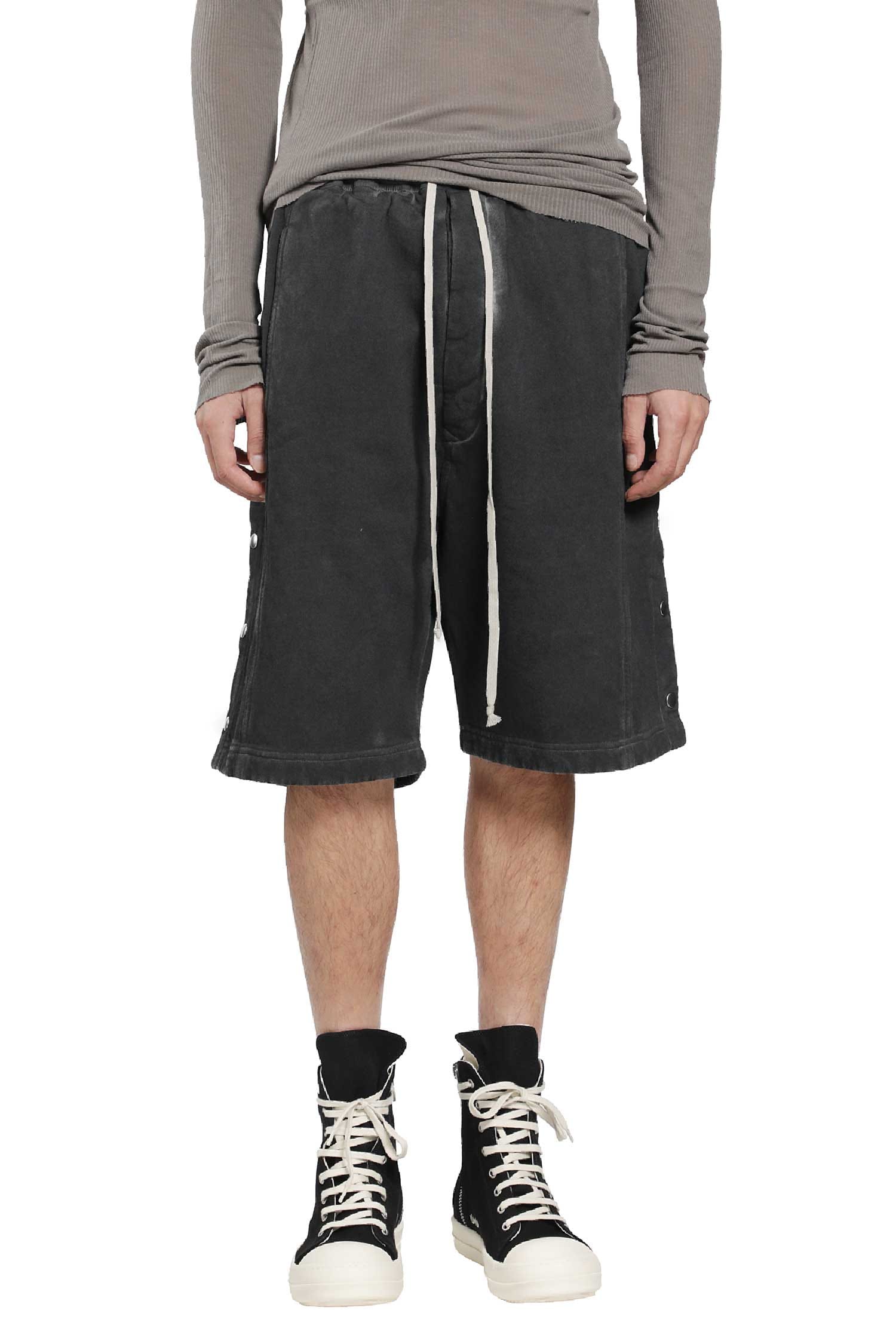 RICK OWENS Drkshdw Tower Wide Pusher Shorts