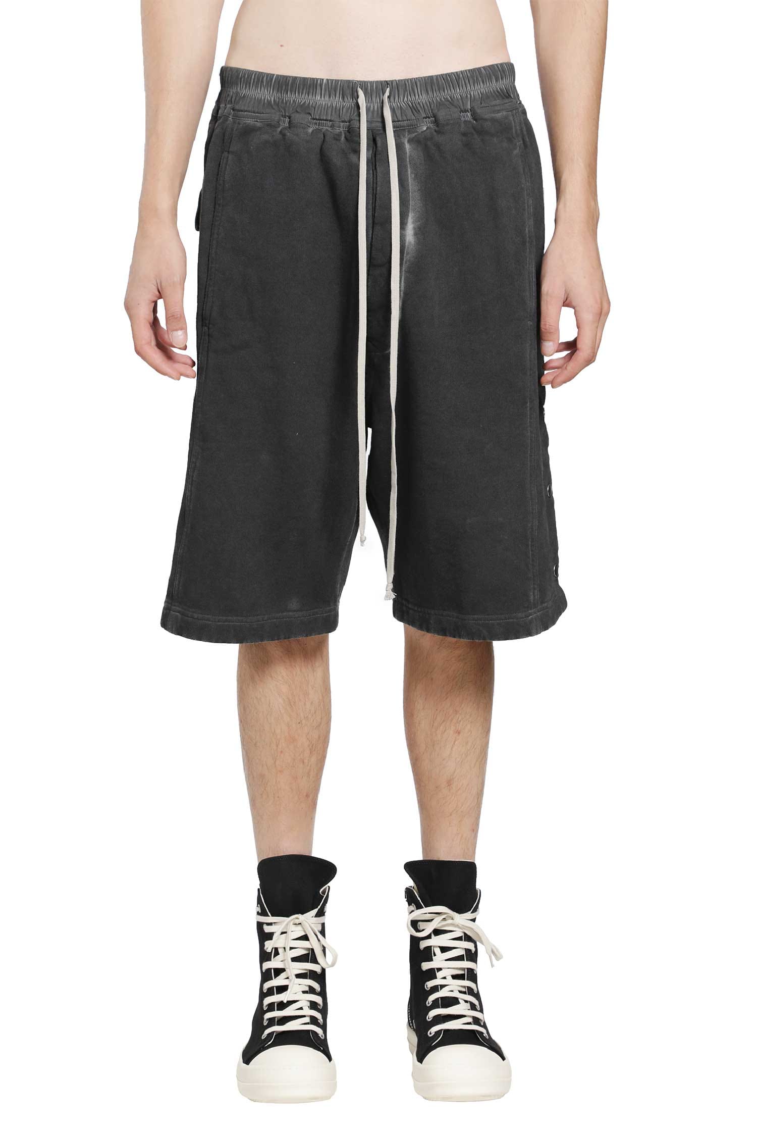 RICK OWENS Drkshdw Tower Wide Pusher Shorts