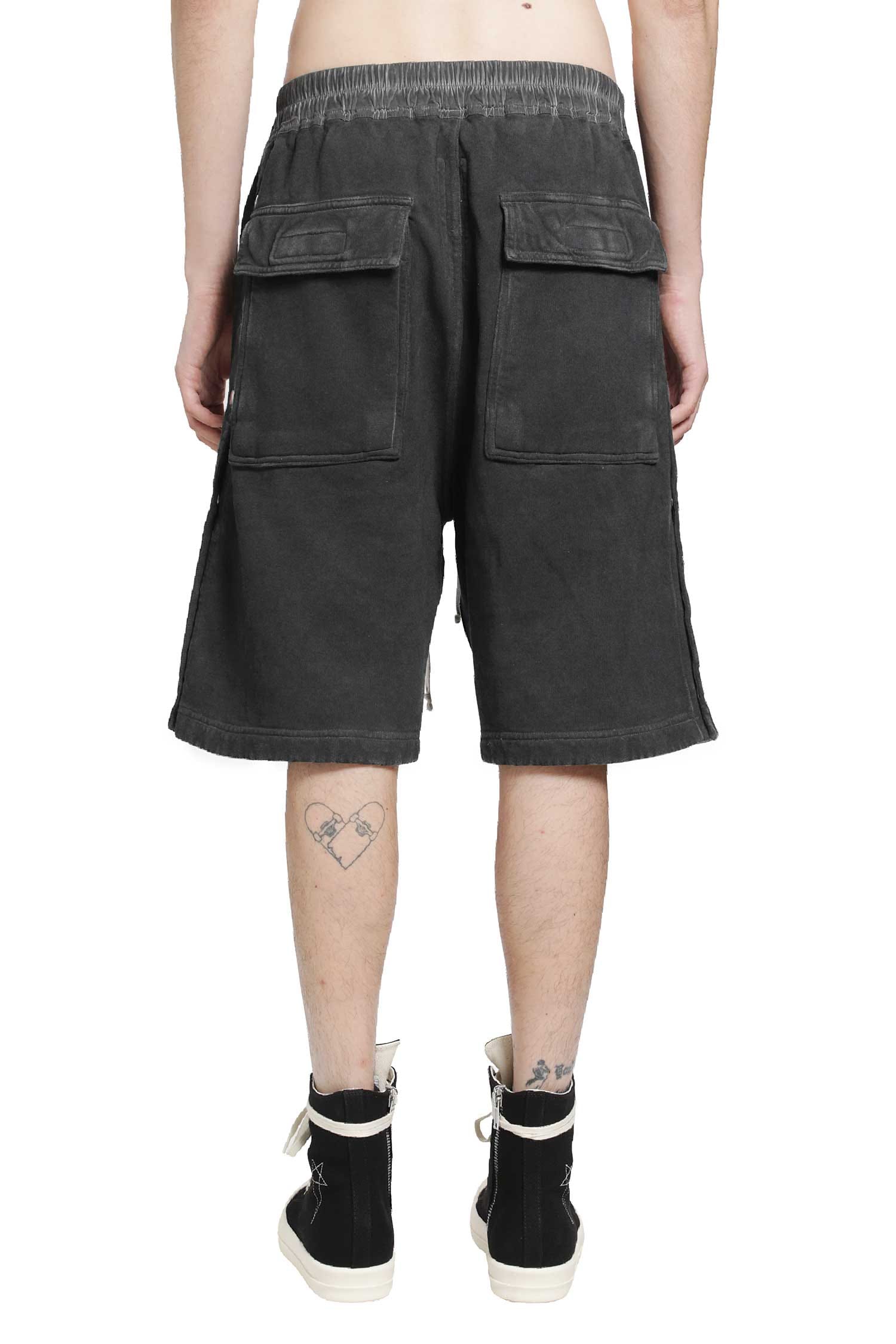 RICK OWENS Drkshdw Tower Wide Pusher Shorts