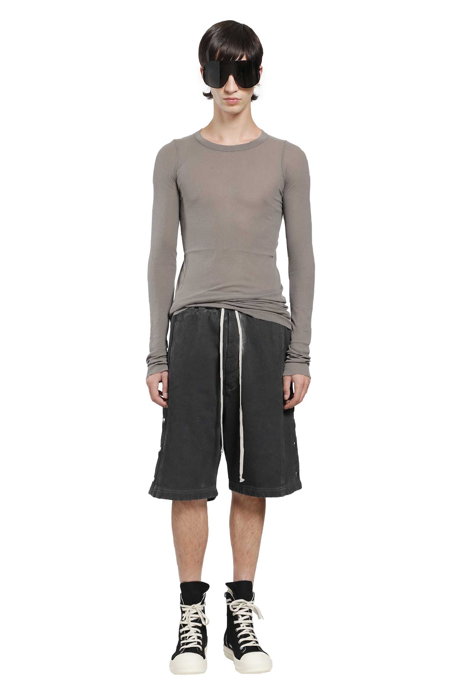 RICK OWENS Drkshdw Tower Wide Pusher Shorts