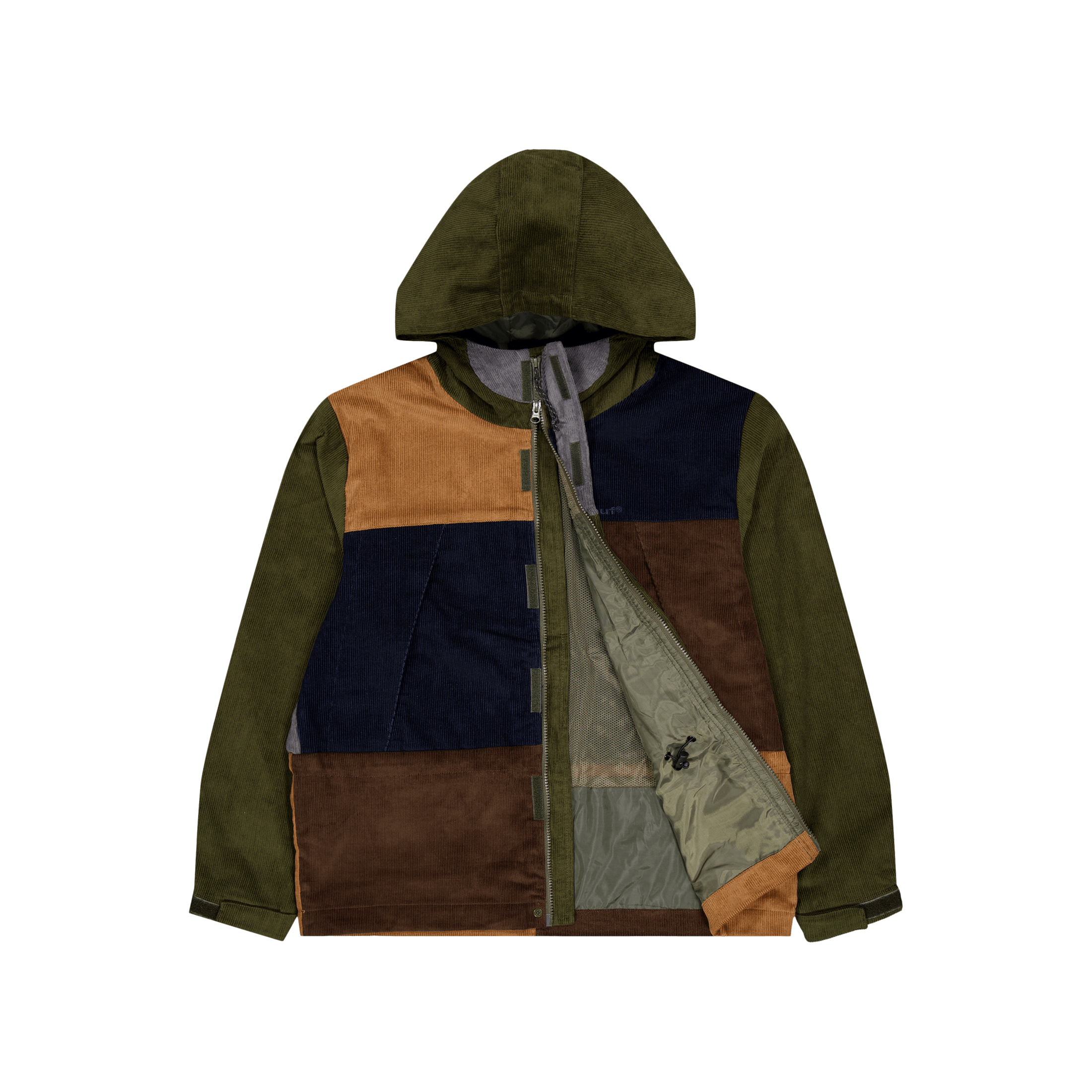 HUF Contrast Cord Mountain Jacket Avocado