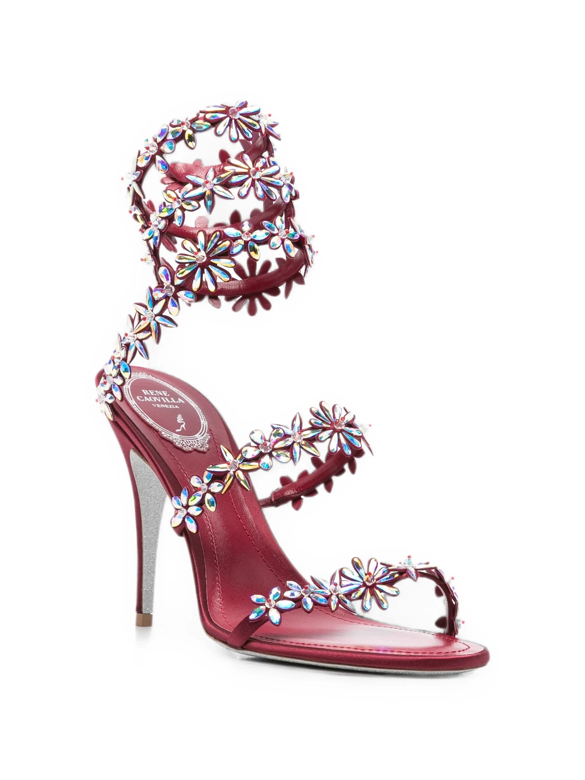 René Caovilla Eva crystal - embellished heeled sandals