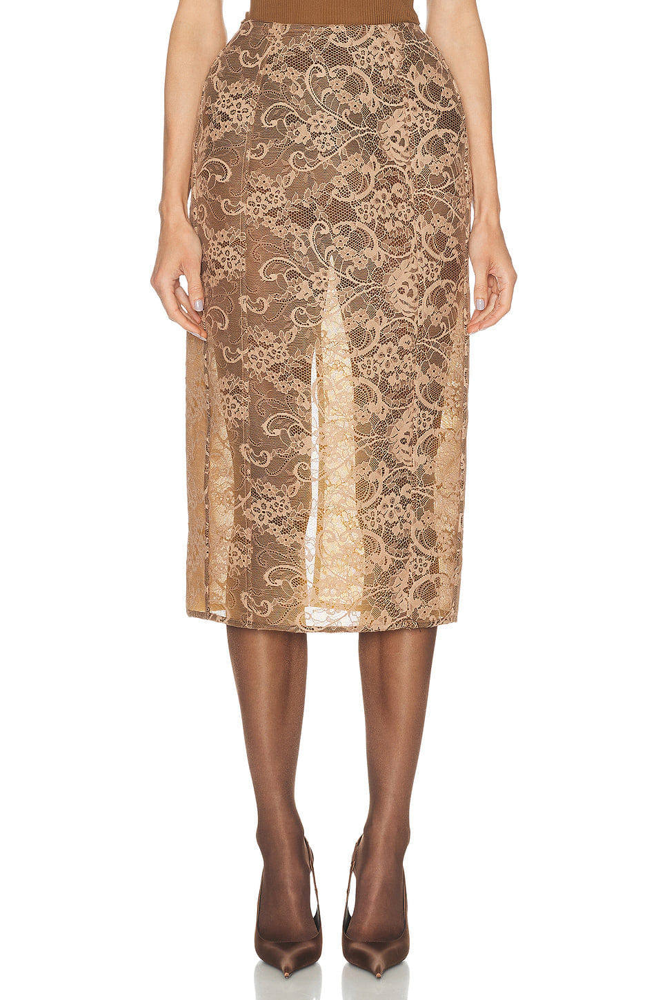 Acne Studios Icasso Romantic Flower Lace Skirt