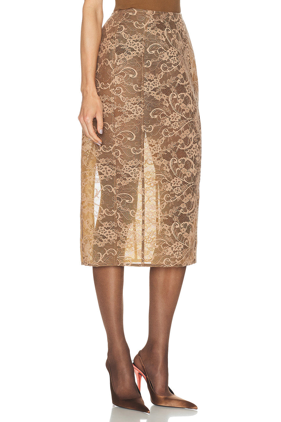 Acne Studios Icasso Romantic Flower Lace Skirt