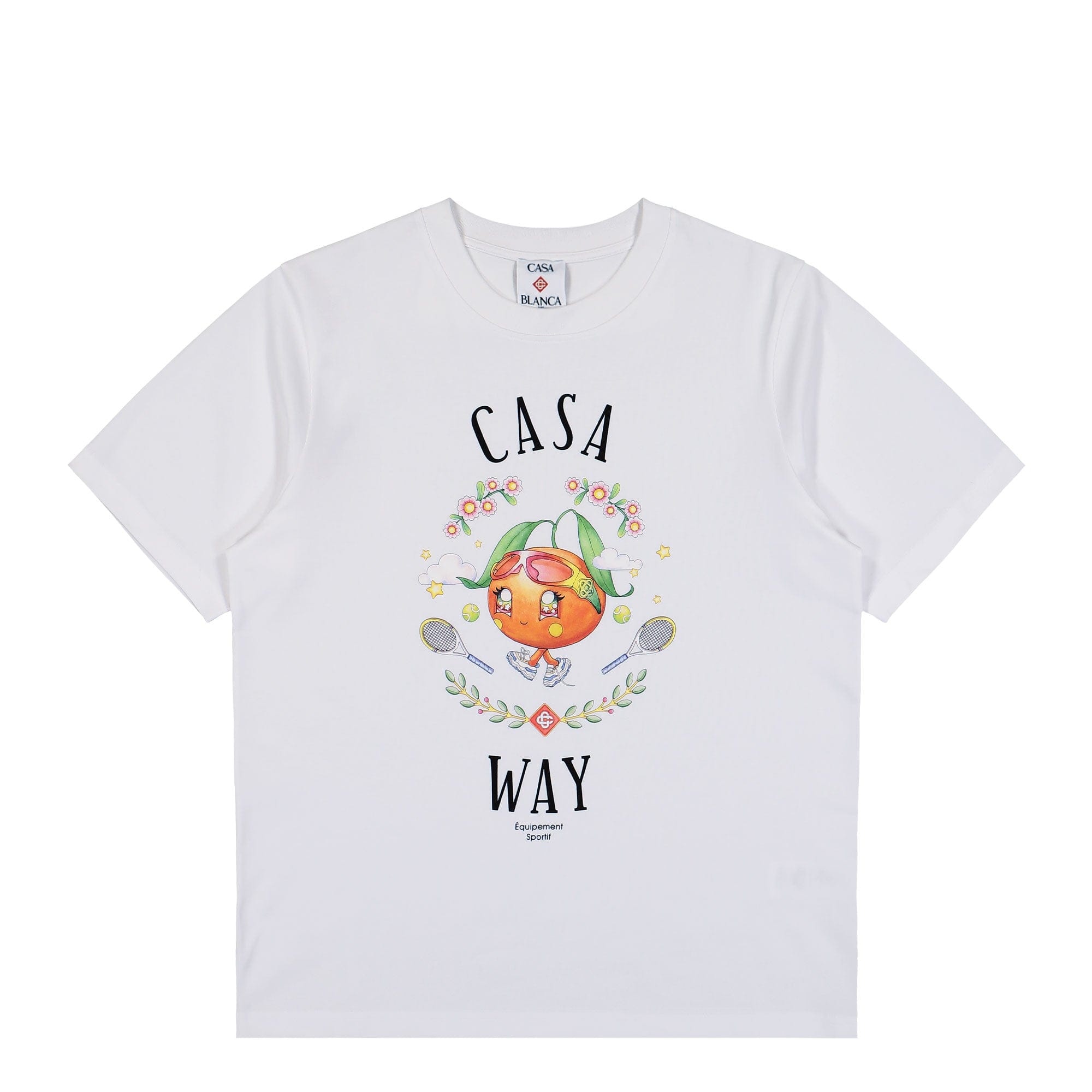 Casablanca Casa Way Orange Mascot Printed T - Shirt