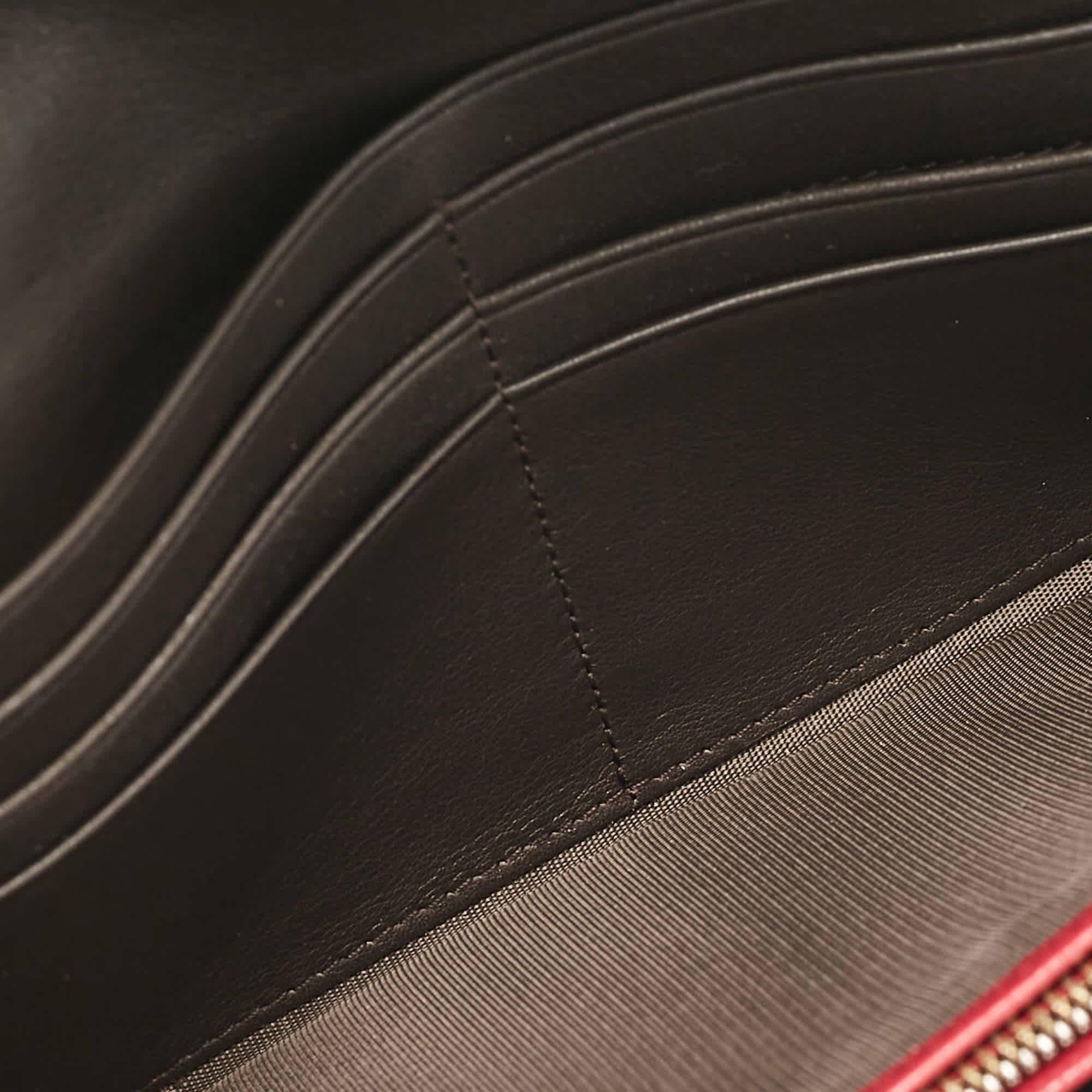 Bally Pink Leather Logo Flap Continental Wallet