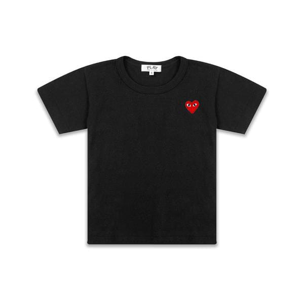 Comme Des Garcons PLAY KIDS LOGO T-Shirt - BLACK