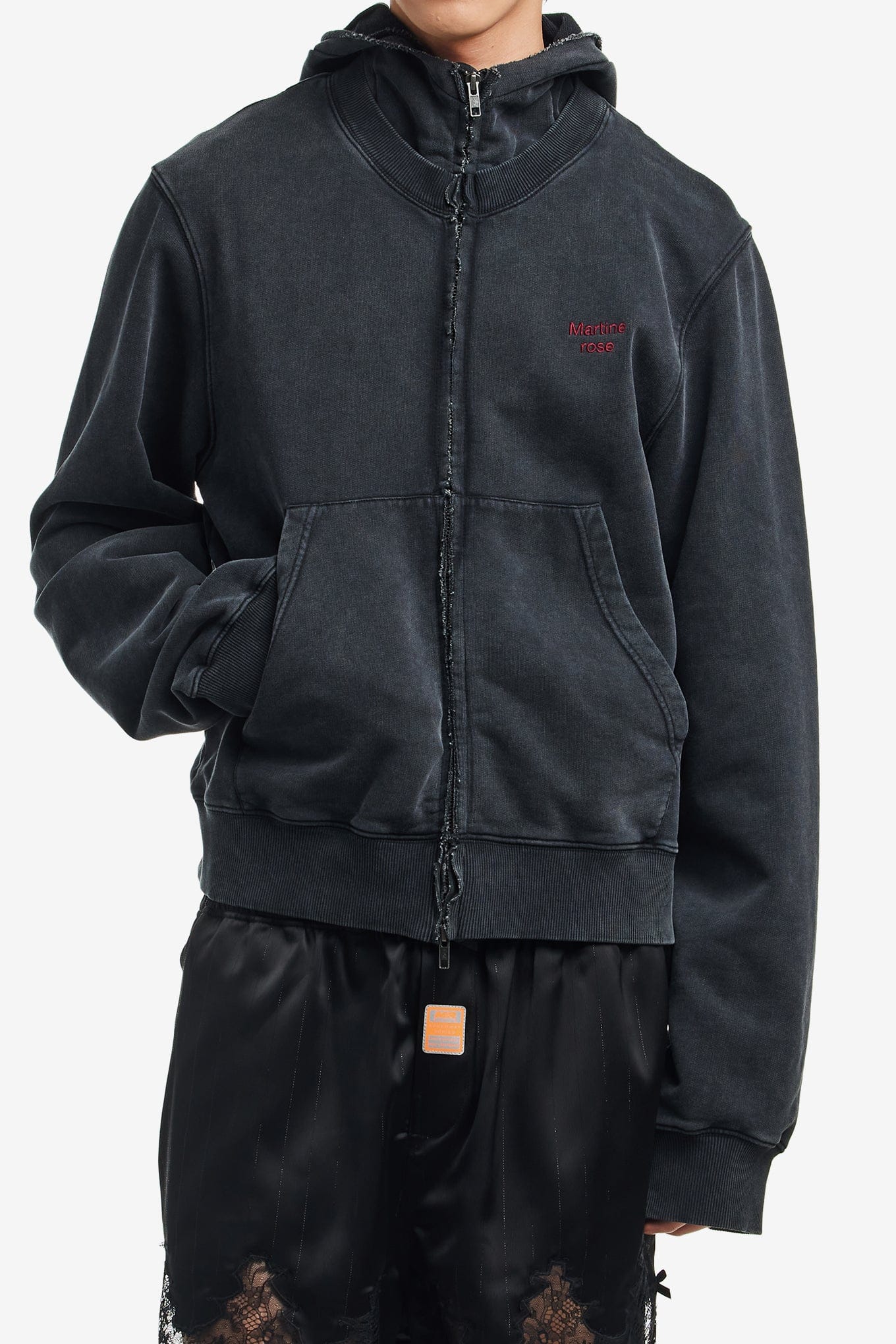 Martine ROSE HOODED ZIP CREW