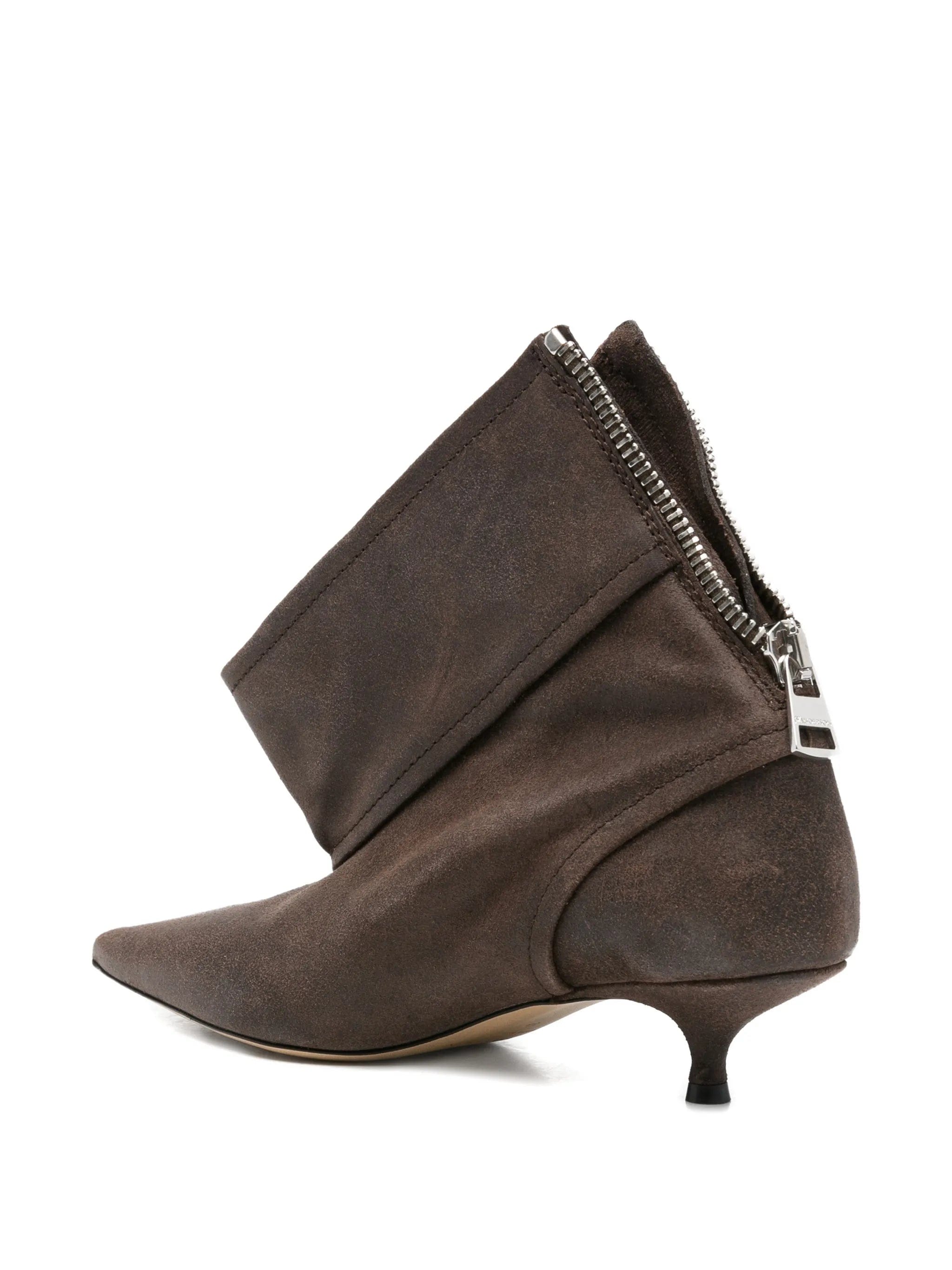JW Anderson kitten - heel biker boots