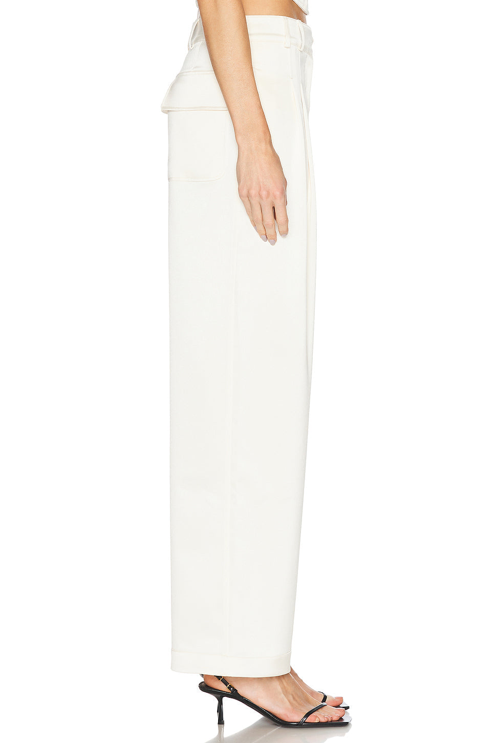 Fleur du Mal Satin Relaxed Pant