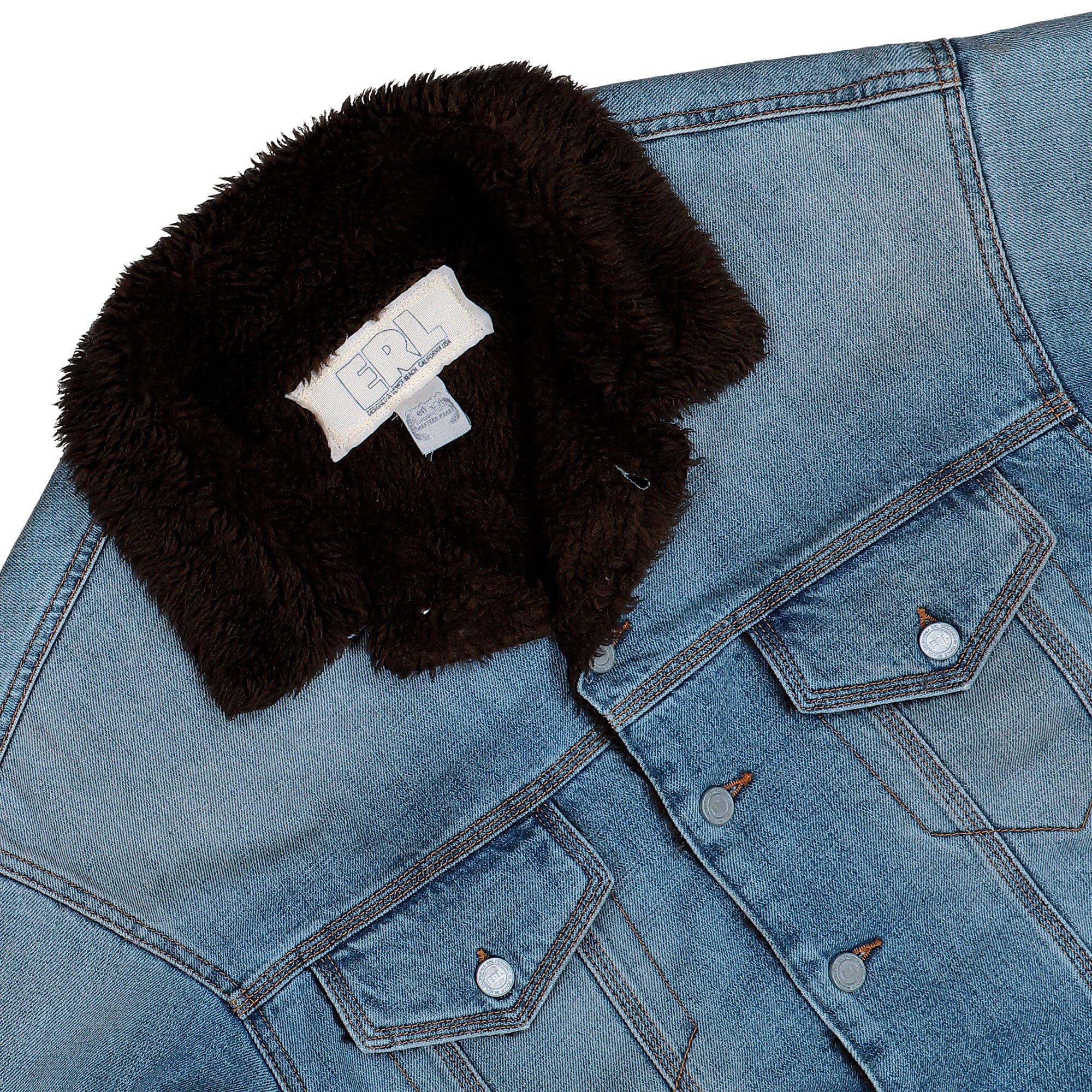 ERL Breakwater Wash Denim Woven Jacket