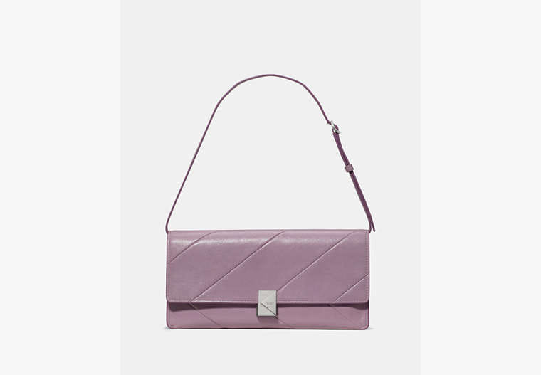 SOFT Deco Glazed Leather Soft Shoulder Bag