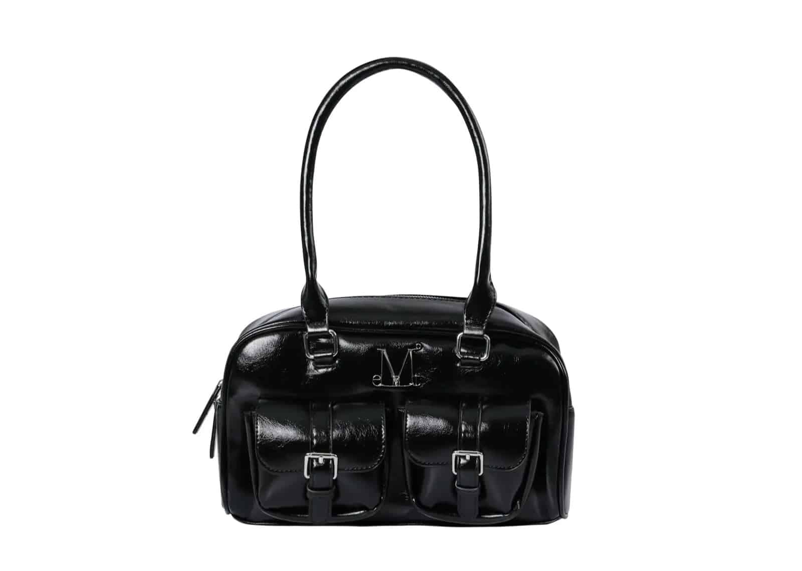 Mucent Virus Metal Logo Enamel 2 - Belt Pocket Shoulder Bag Black