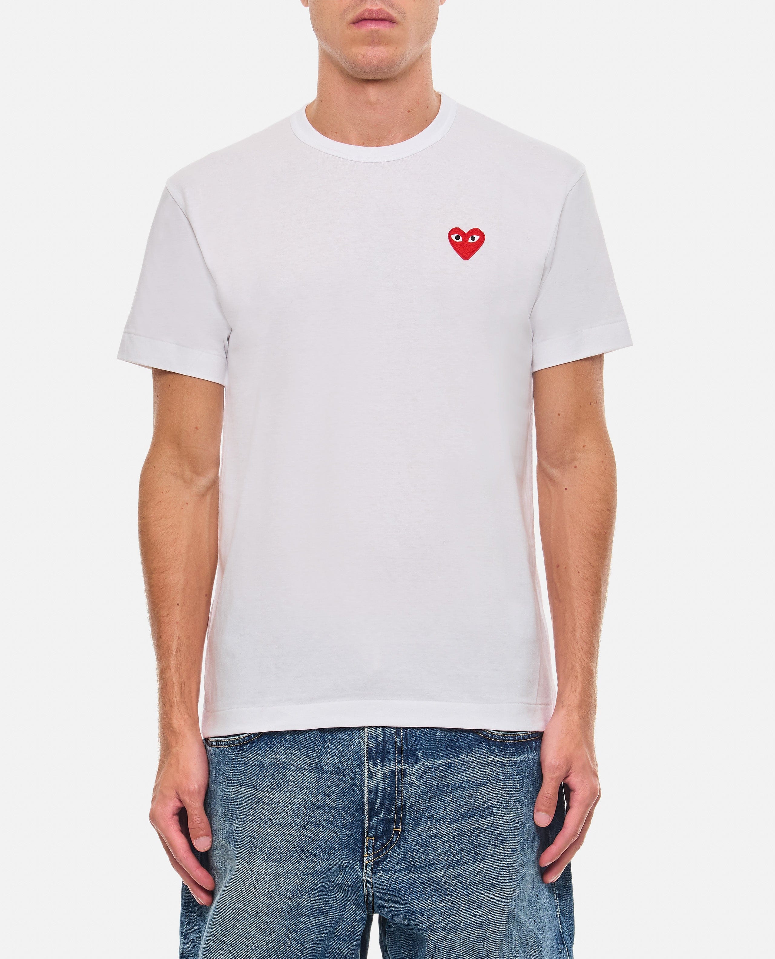 Comme des Garçons Play T - SHIRT BIANCA CON LOGO