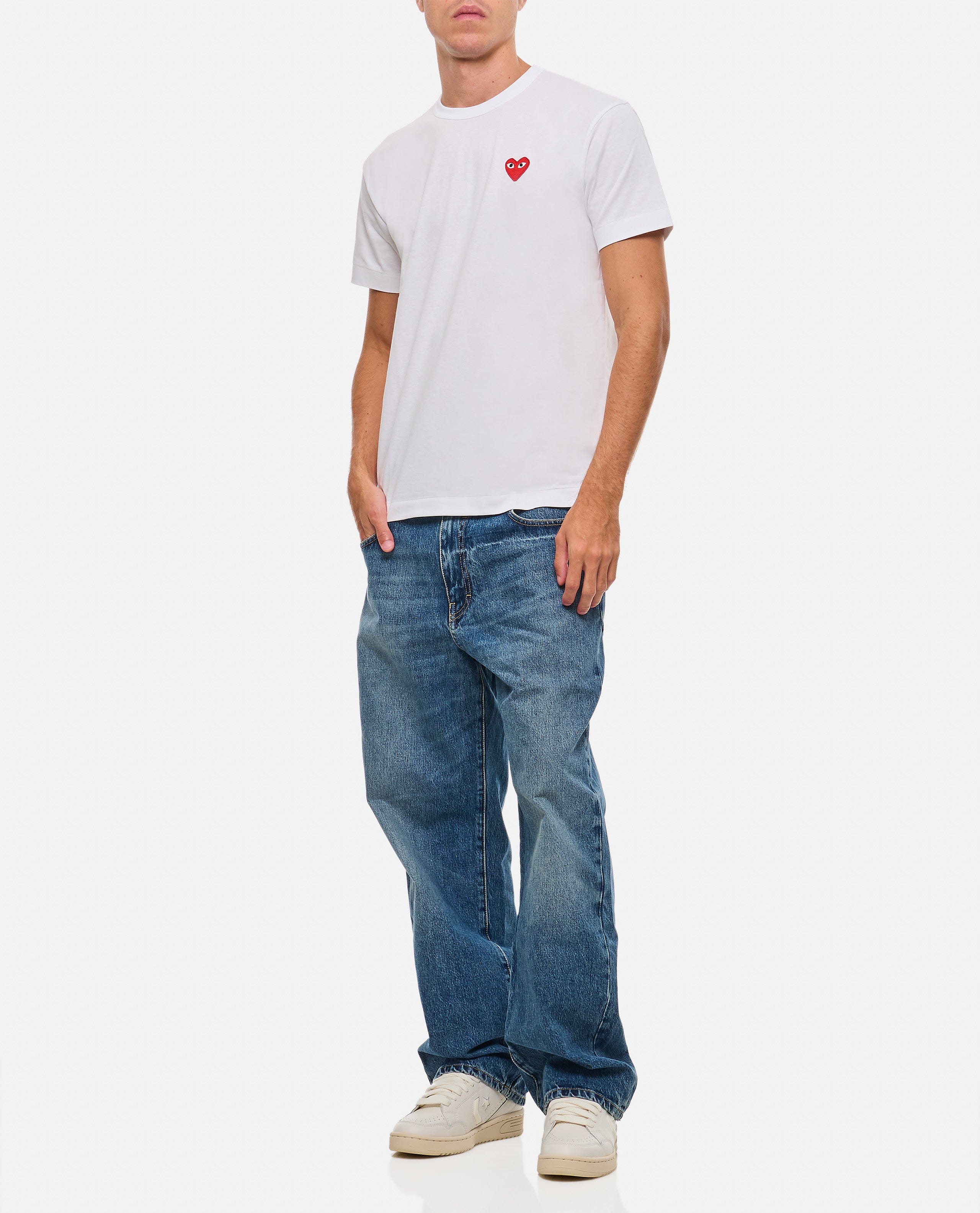 Comme des Garçons Play T - SHIRT BIANCA CON LOGO