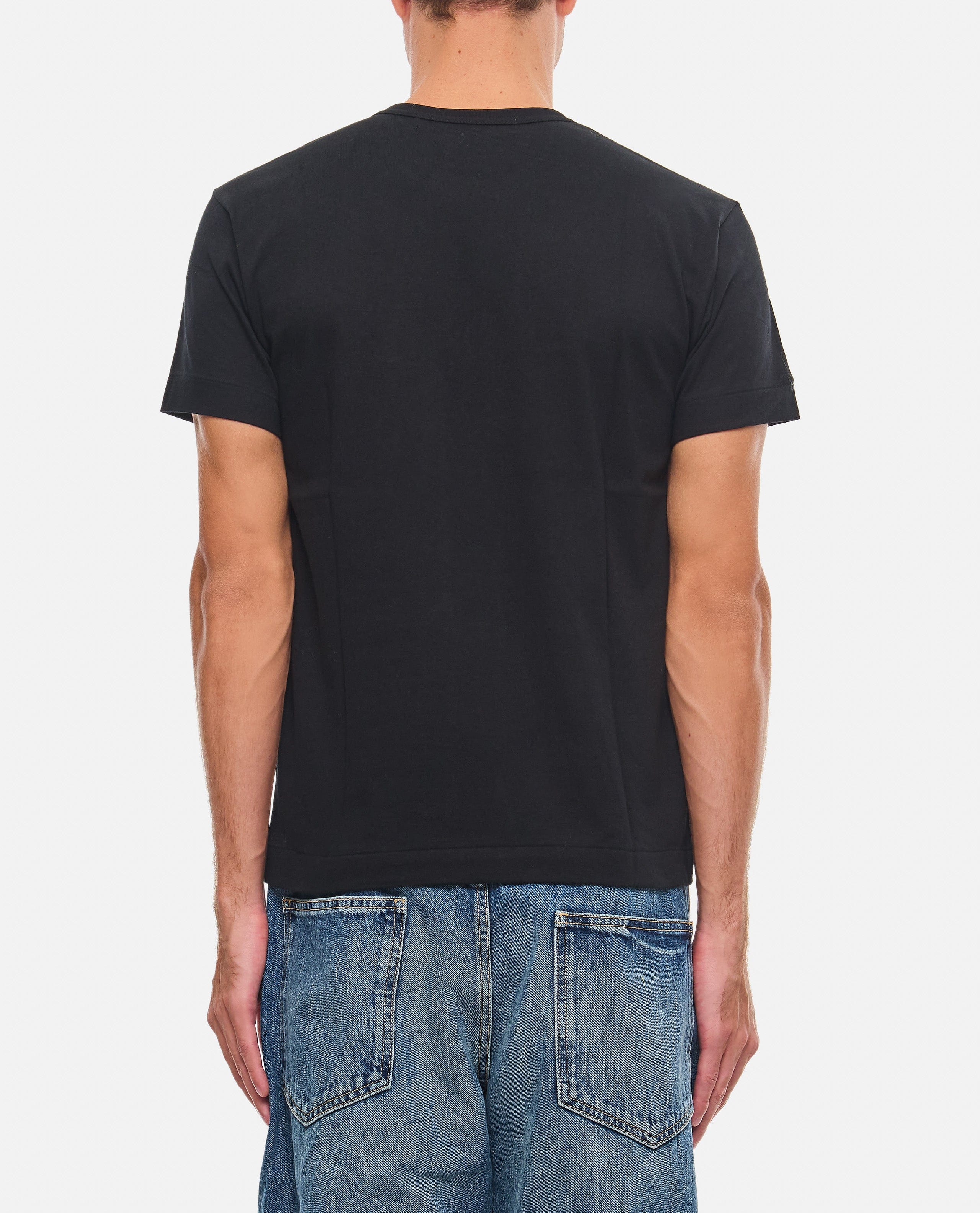 Comme des Garçons Play T - SHIRT NERA CON LOGO UNISEX