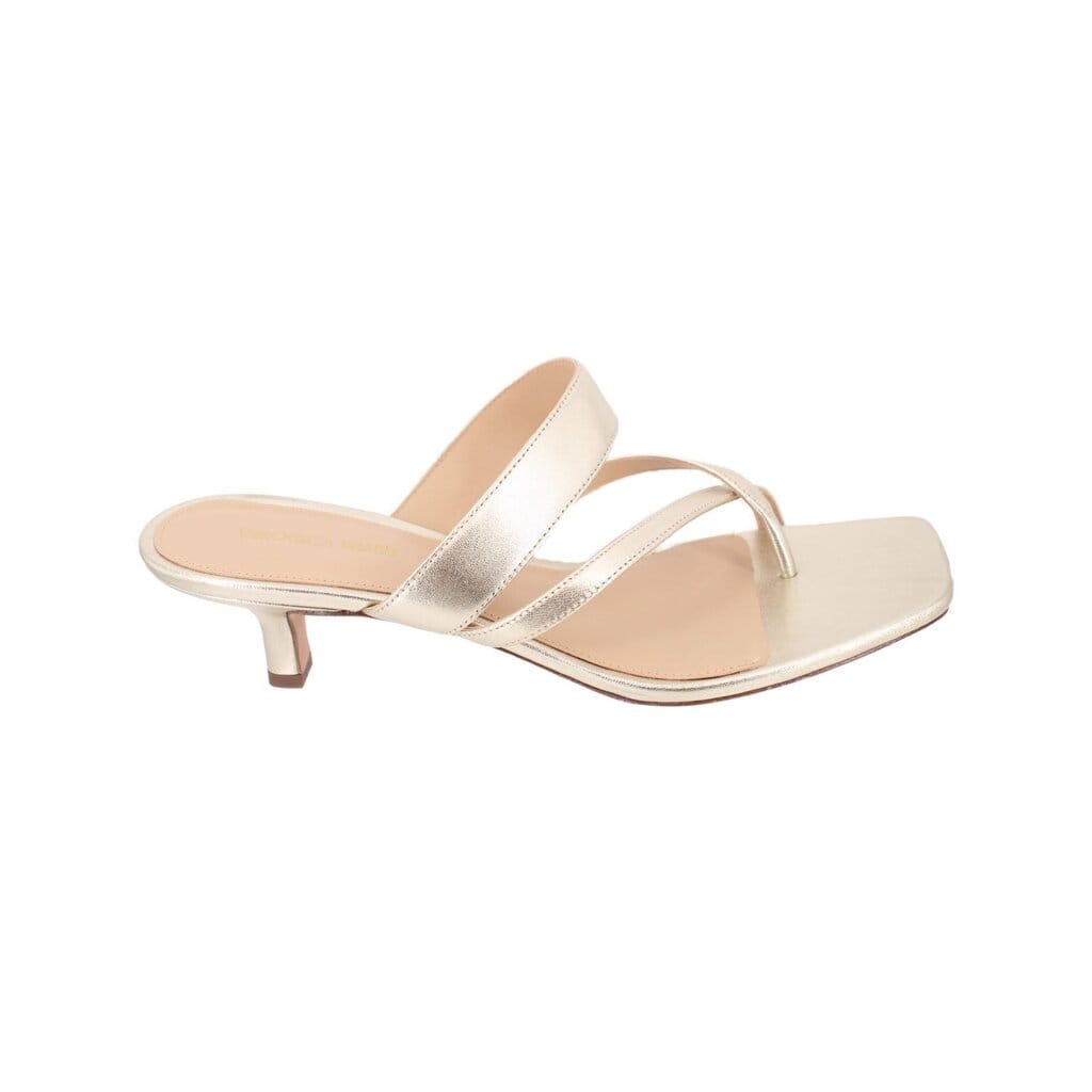 Veronica BEARD SANDAL HEELS GOLD 8.5 US