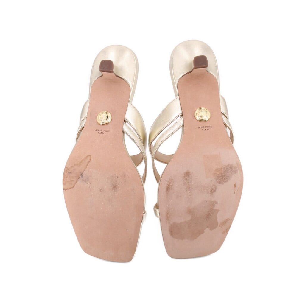 Veronica BEARD SANDAL HEELS GOLD 8.5 US