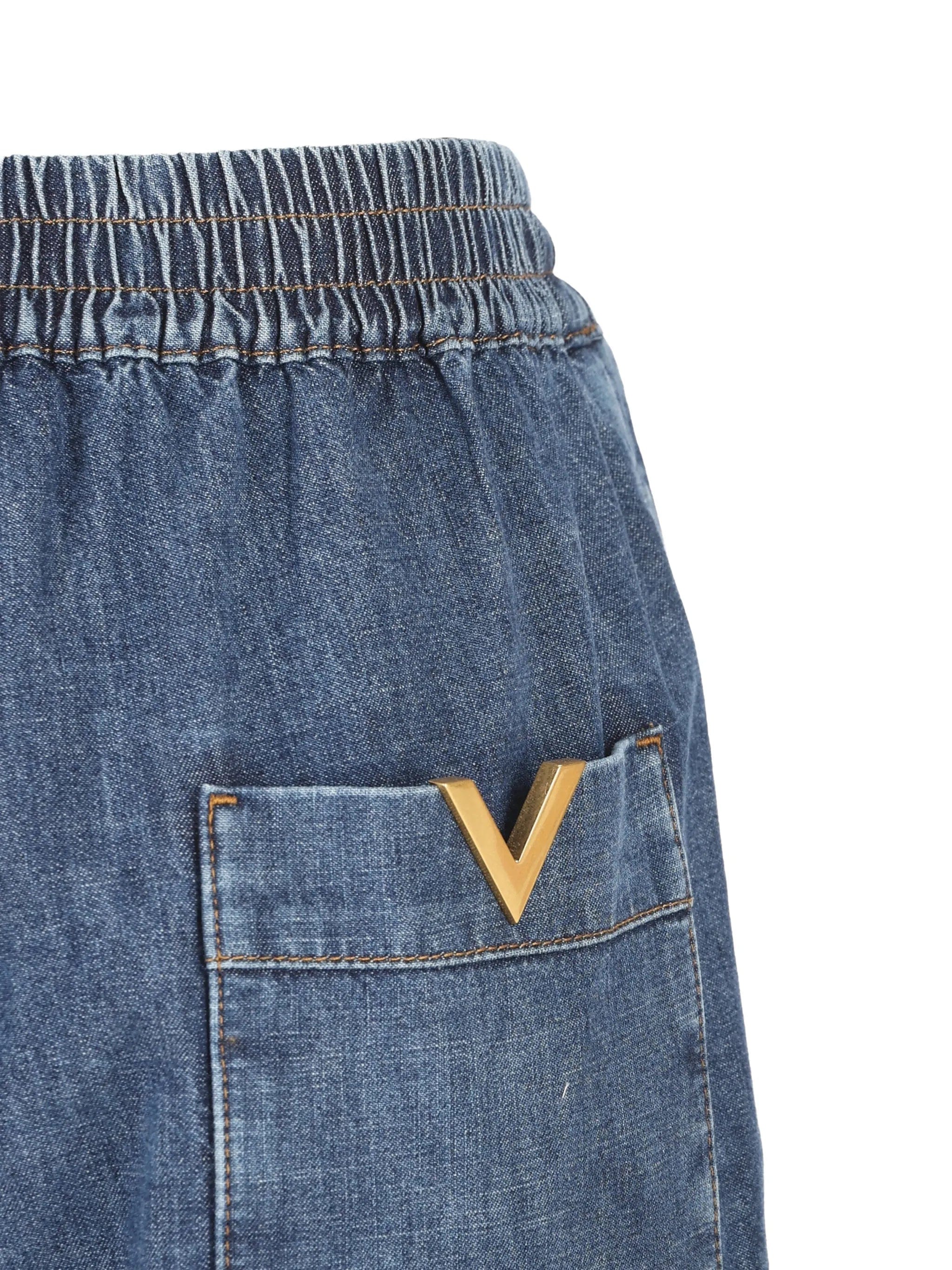 Valentino Garavani elastic - waist jeans