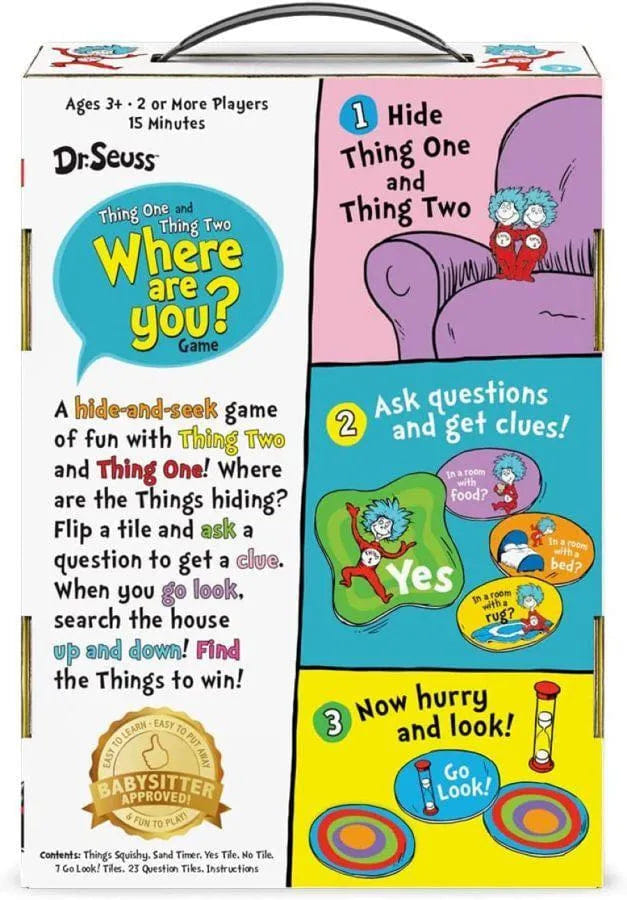 Funko Dr Seuss - Thing One and Thing Two Where Are You? Game