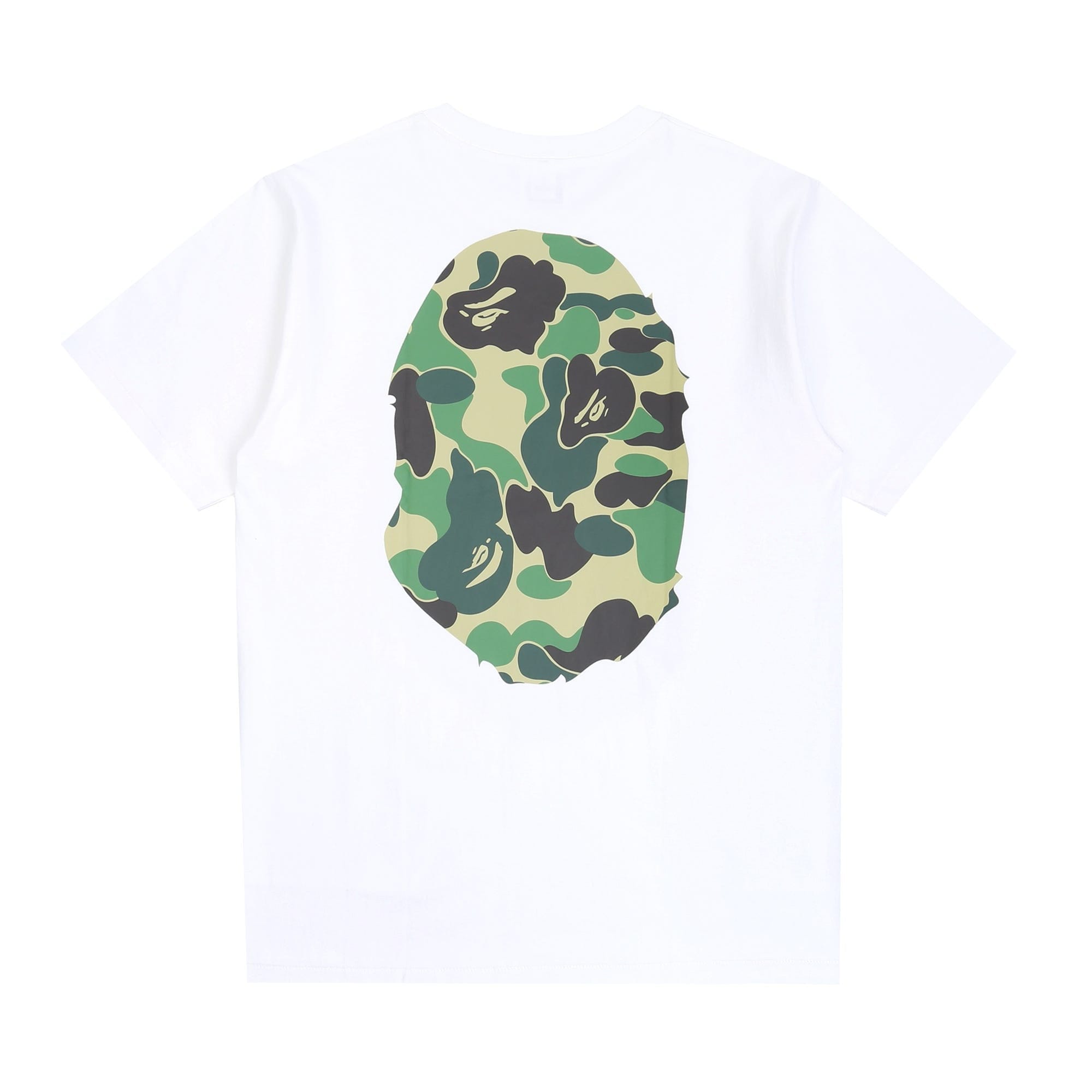 A Bathing Ape ABC Camo Big Ape Head T - Shirt - White/Green