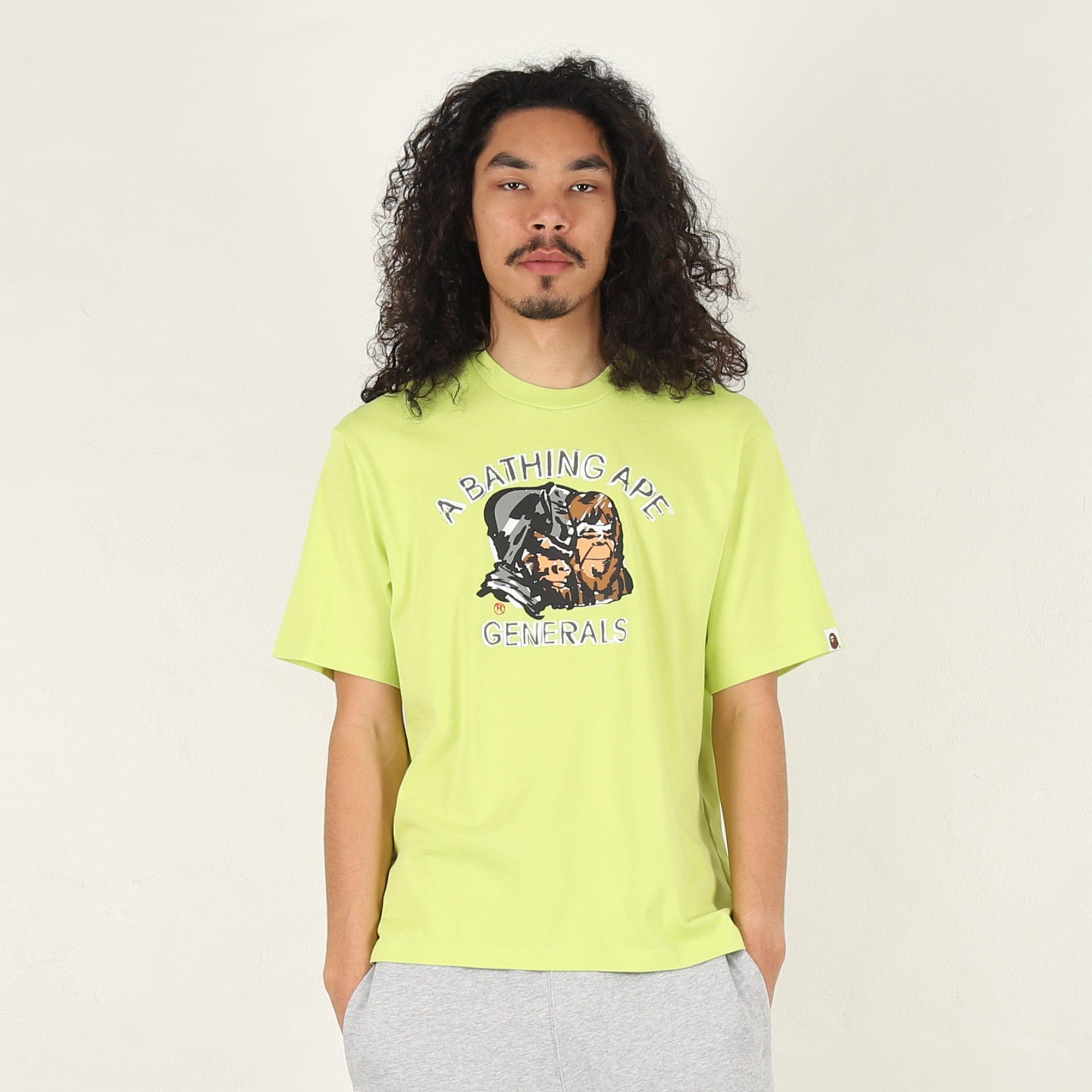 A Bathing Ape Ape General Drawn Relaxed Fit T - Shirt - Green