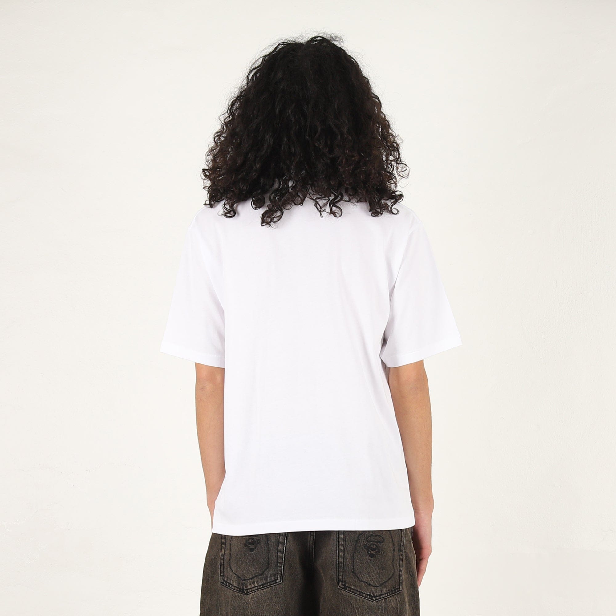 A Bathing Ape ABC Camo Logo Relaxed Fit T - Shirt - White
