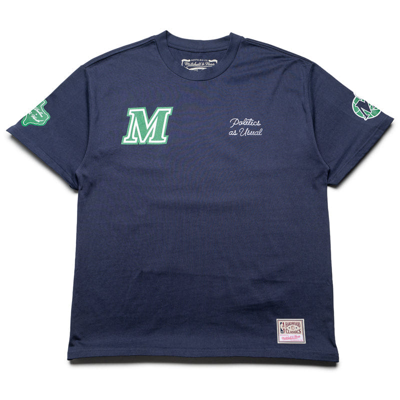 Mitchell & Ness Politics x Dallas Mavericks x Mitchell & Ness T-Shirt - Navy