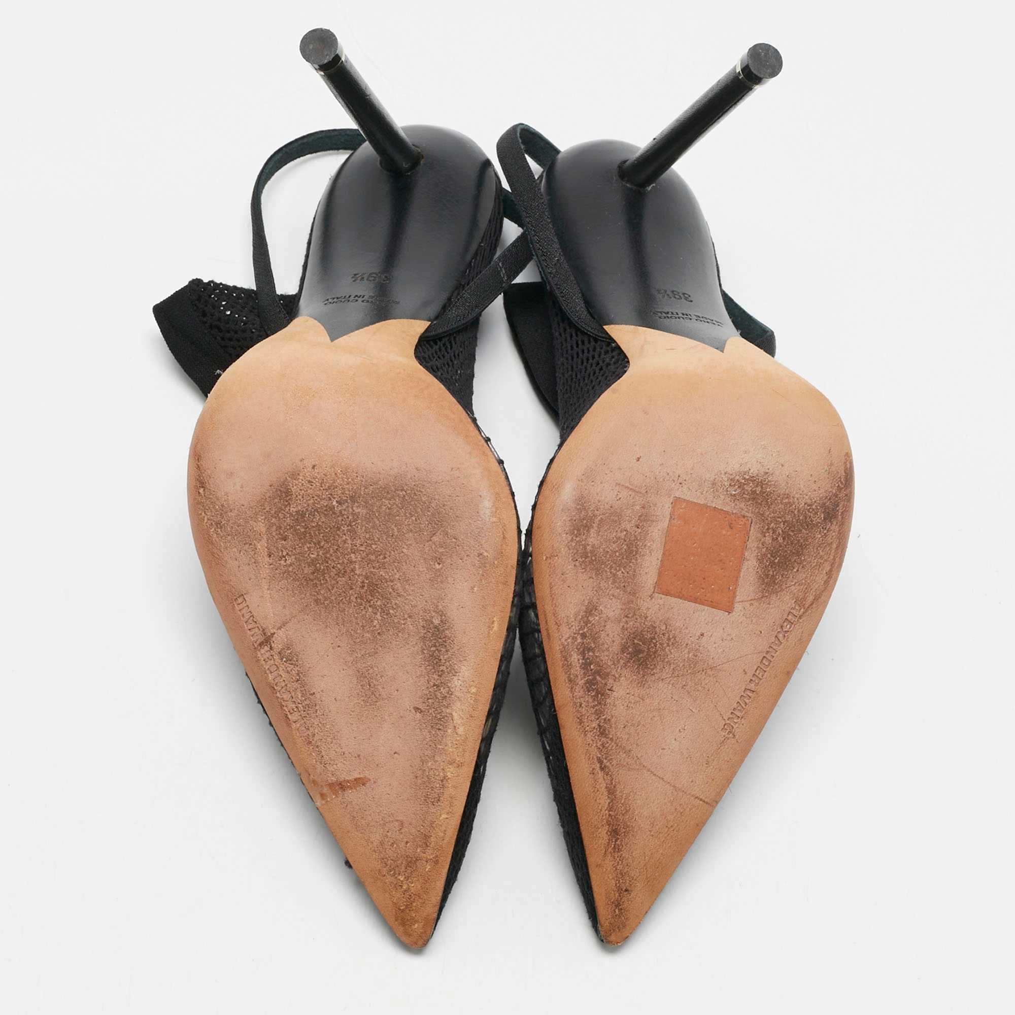 Alexander Wang Black Knit Fabric And Pvc Caden Booties