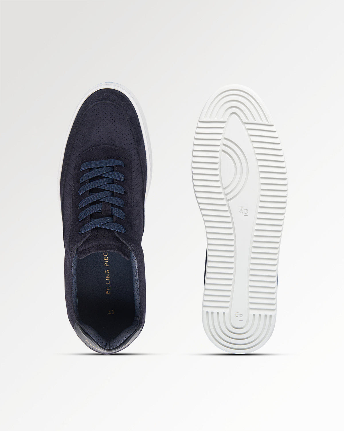 Conventional Mondo Suede Perforated Navy