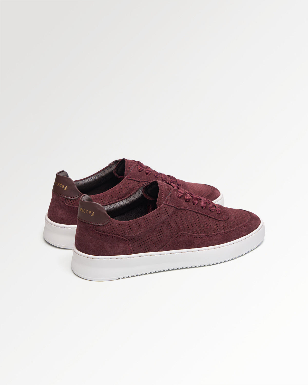 Conventional Mondo Suede Perforated Burgundy