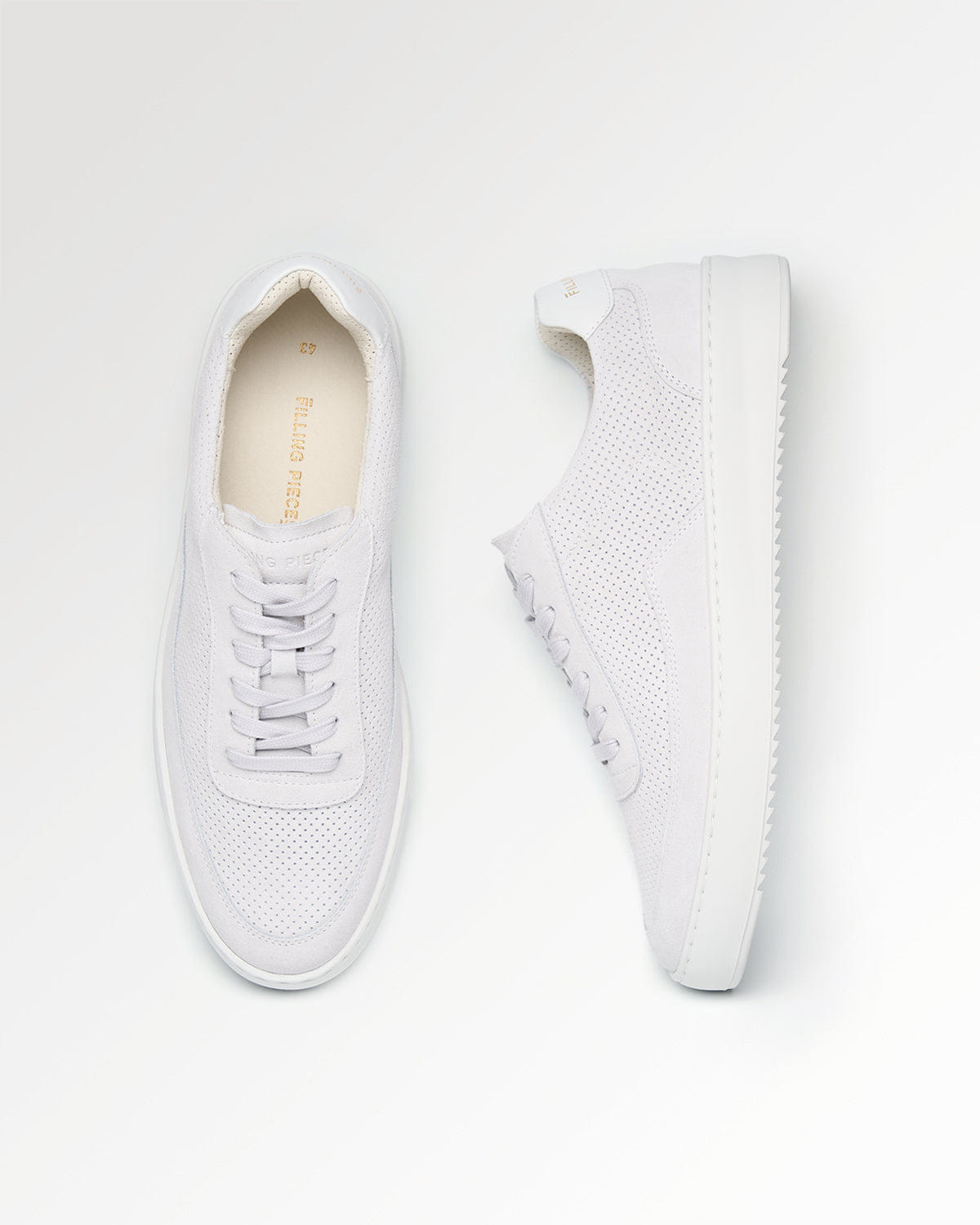 Conventional Mondo Suede Perforated White