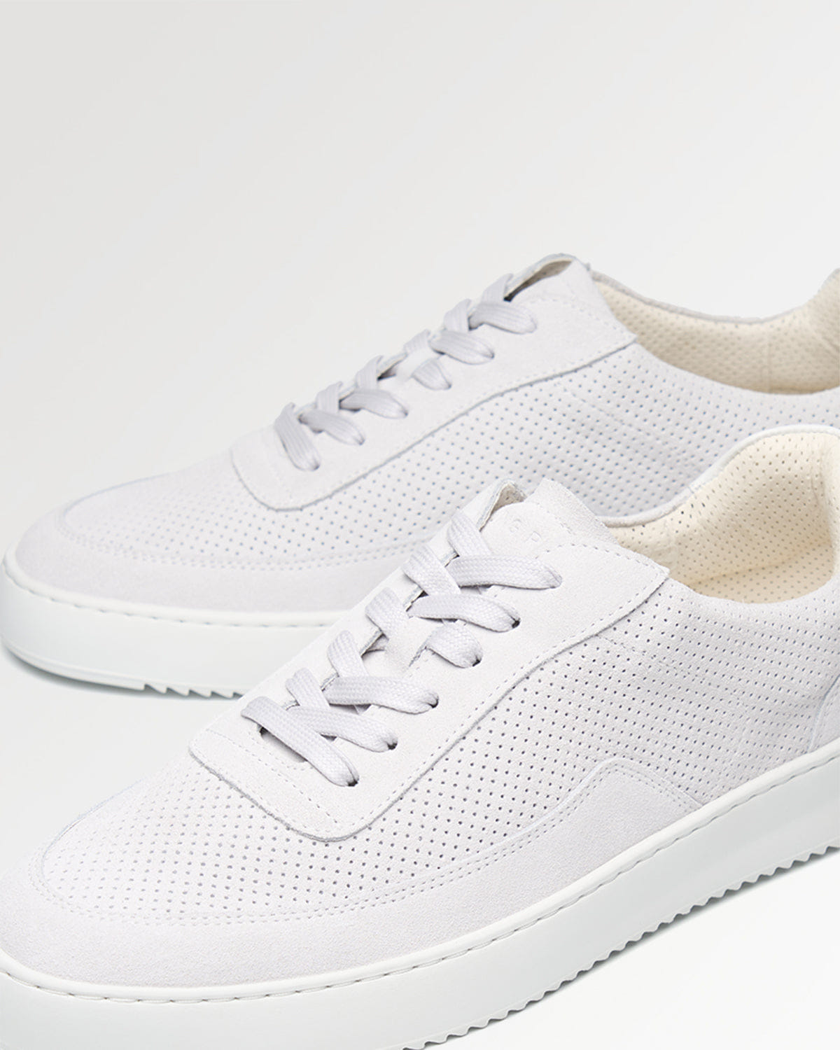 Conventional Mondo Suede Perforated White