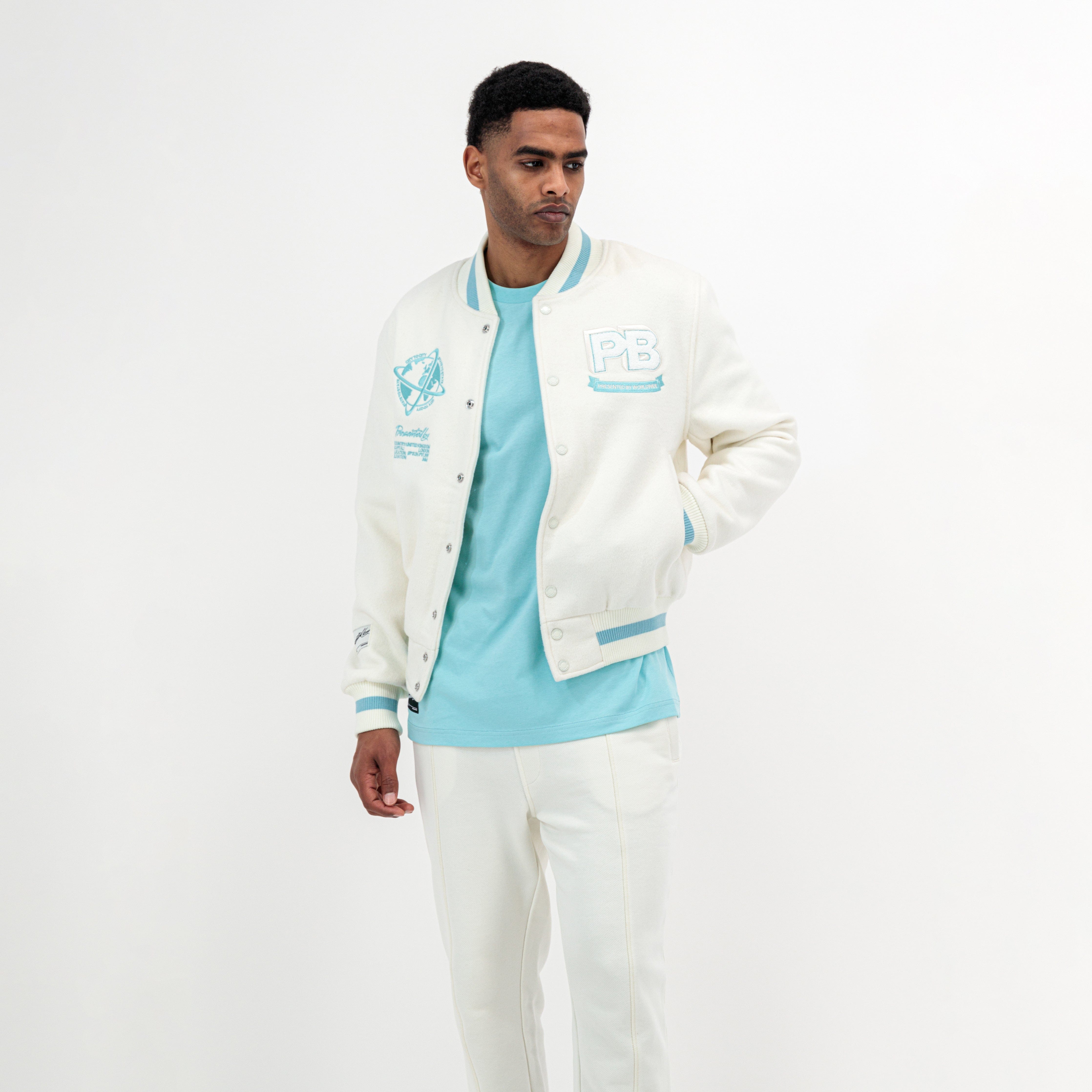 Presentedbyglobal PB Varsity Jacket - Sandstorm