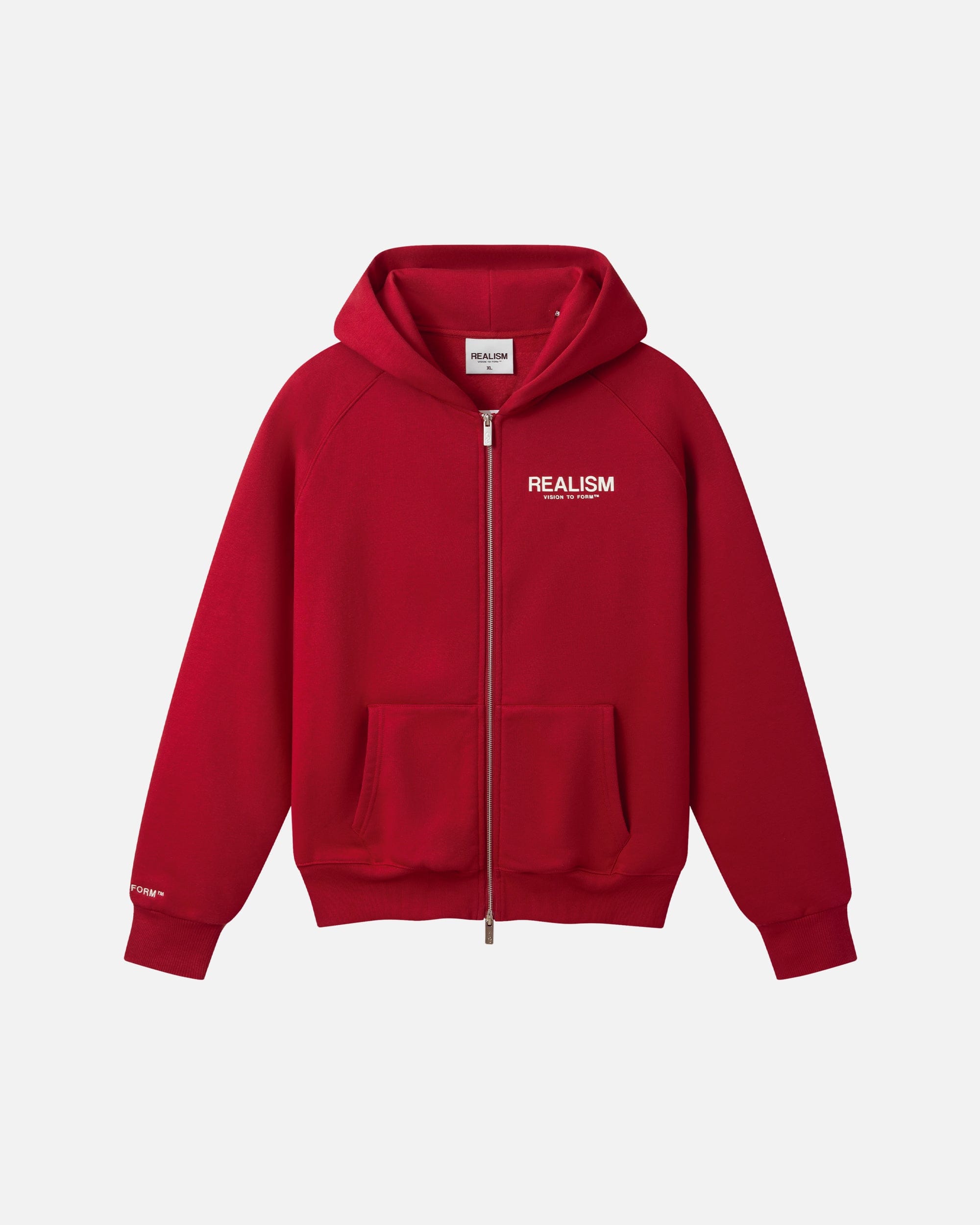 Realism SSS REALISM VISION LOGO ZIP HOODIE CRIMSON RED