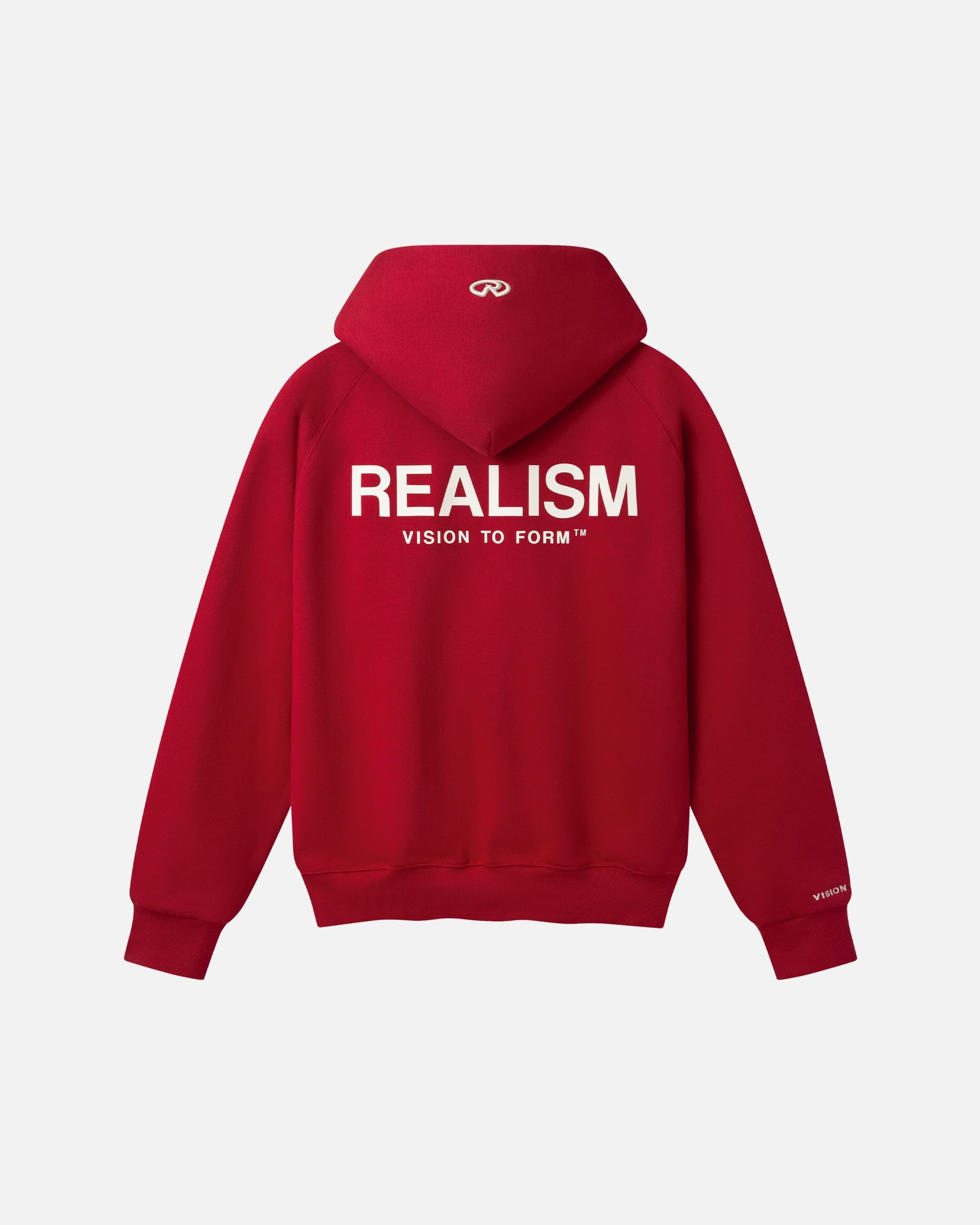 Realism SSS REALISM VISION LOGO ZIP HOODIE CRIMSON RED