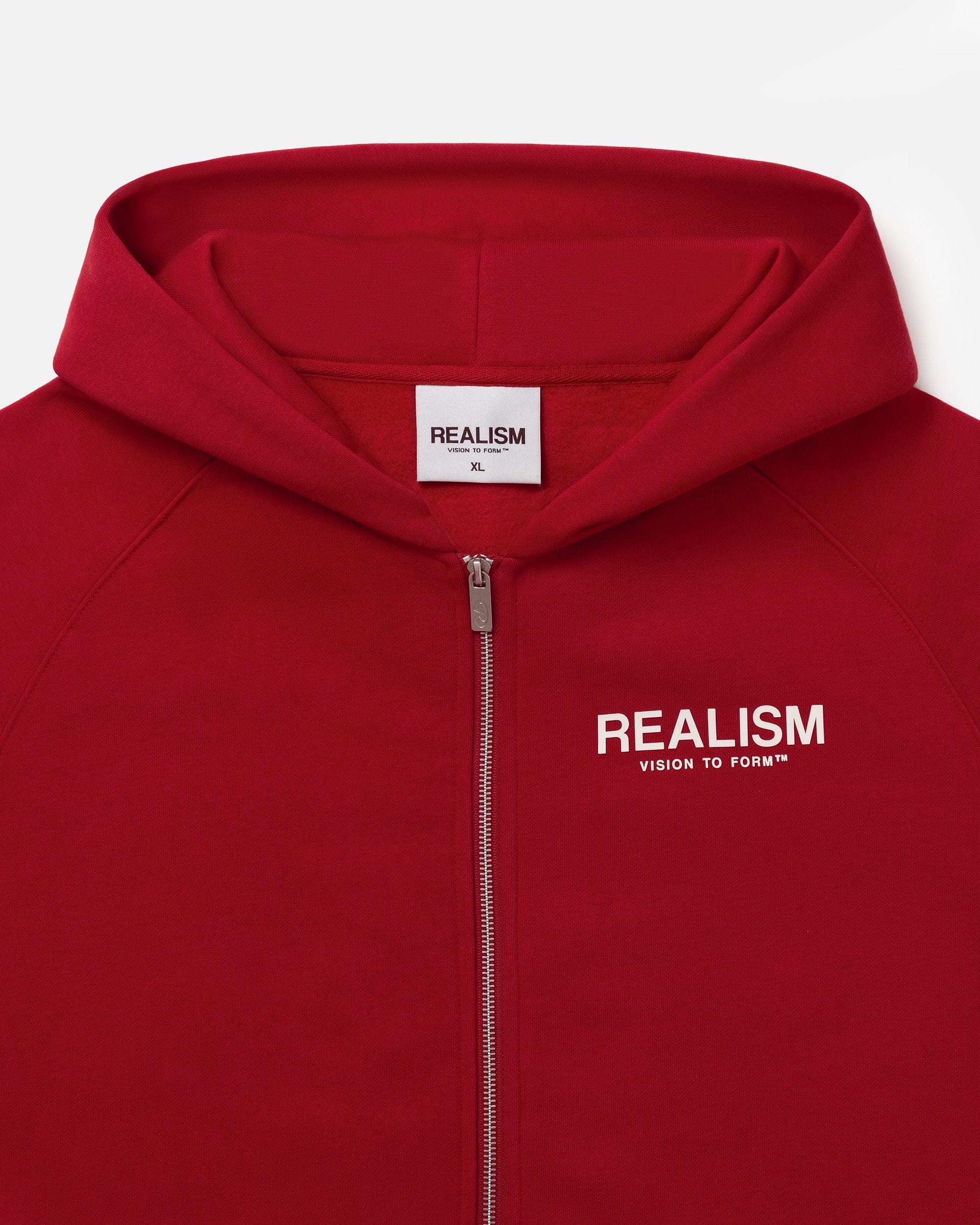 Realism SSS REALISM VISION LOGO ZIP HOODIE CRIMSON RED
