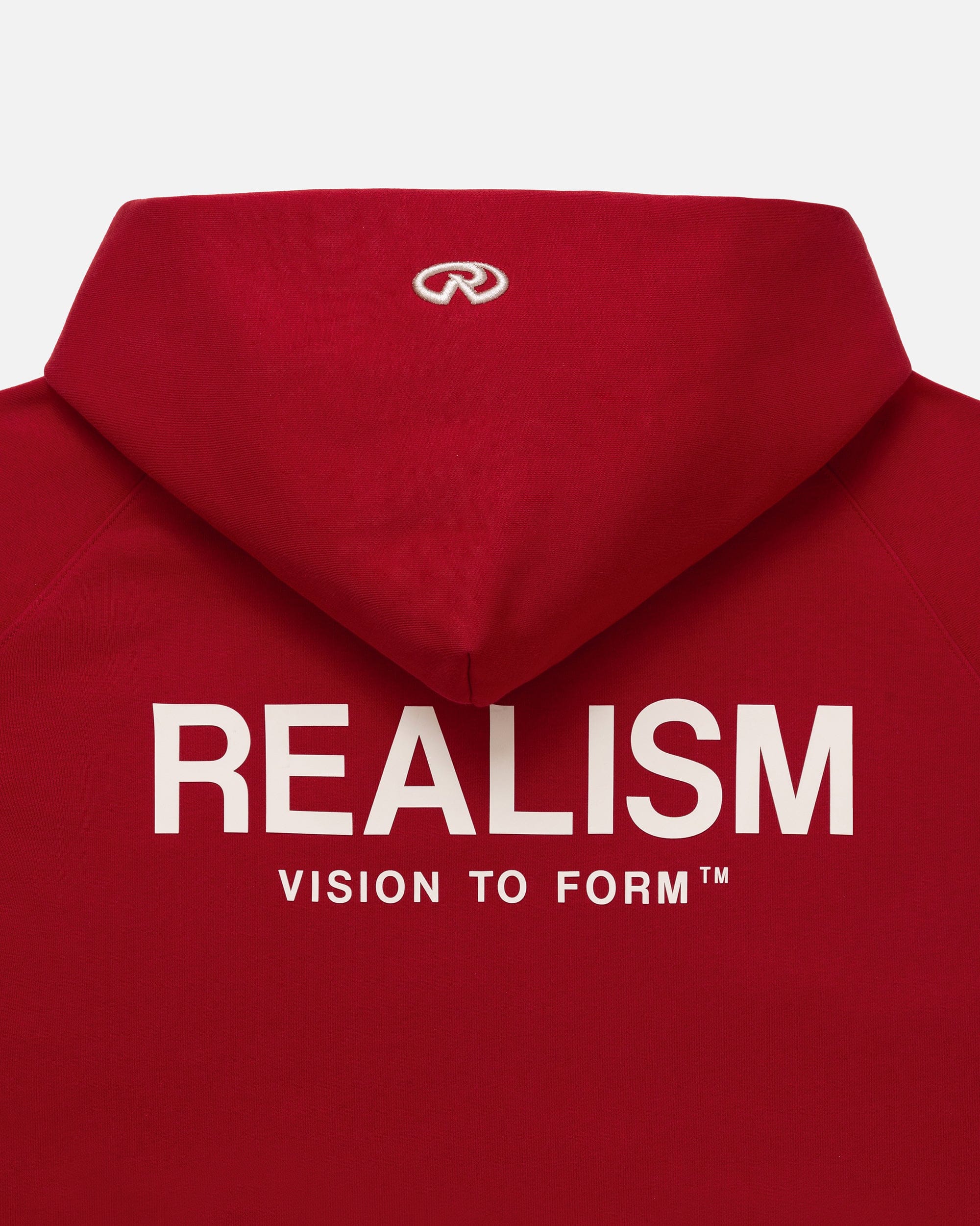 Realism SSS REALISM VISION LOGO ZIP HOODIE CRIMSON RED