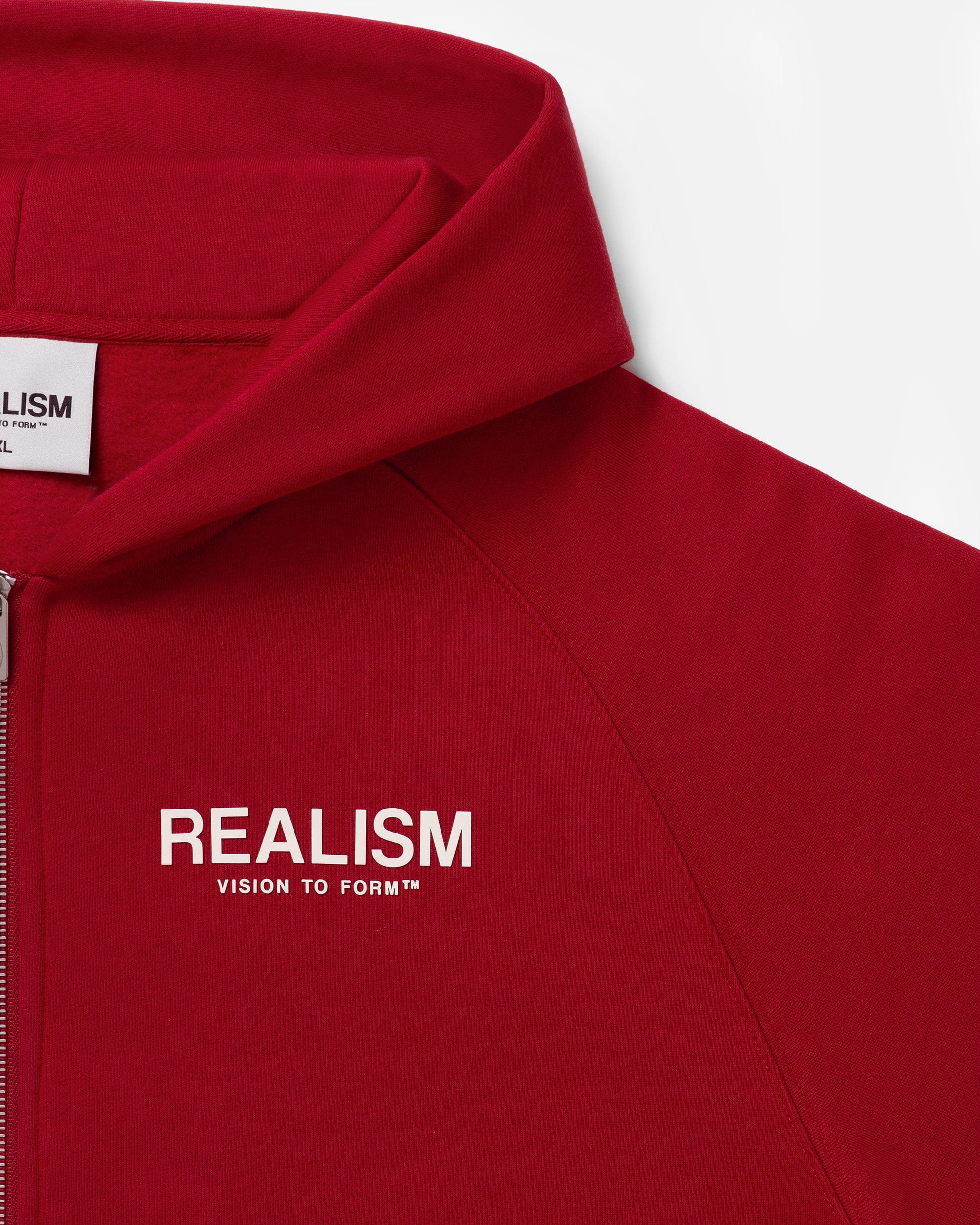 Realism SSS REALISM VISION LOGO ZIP HOODIE CRIMSON RED