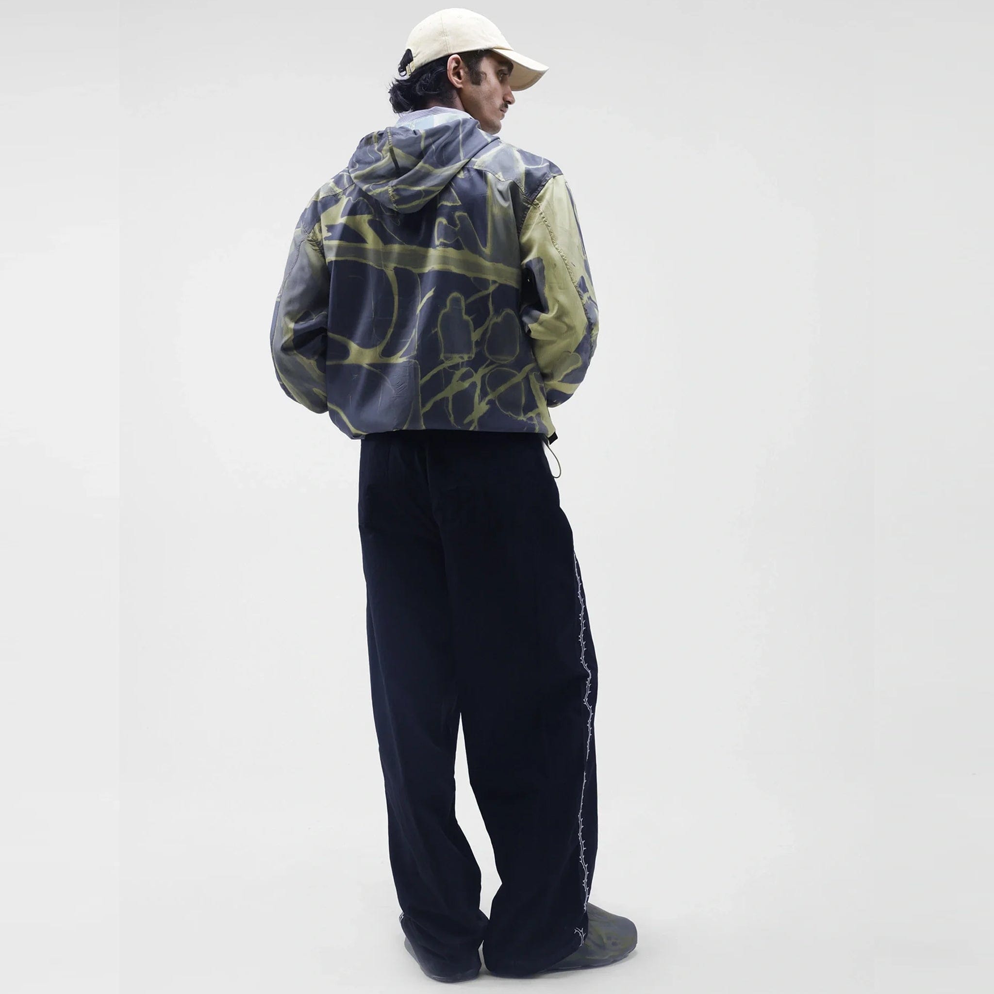 Almost Gods Felt Thorn Bloom Relaxed Windbreaker Jacket