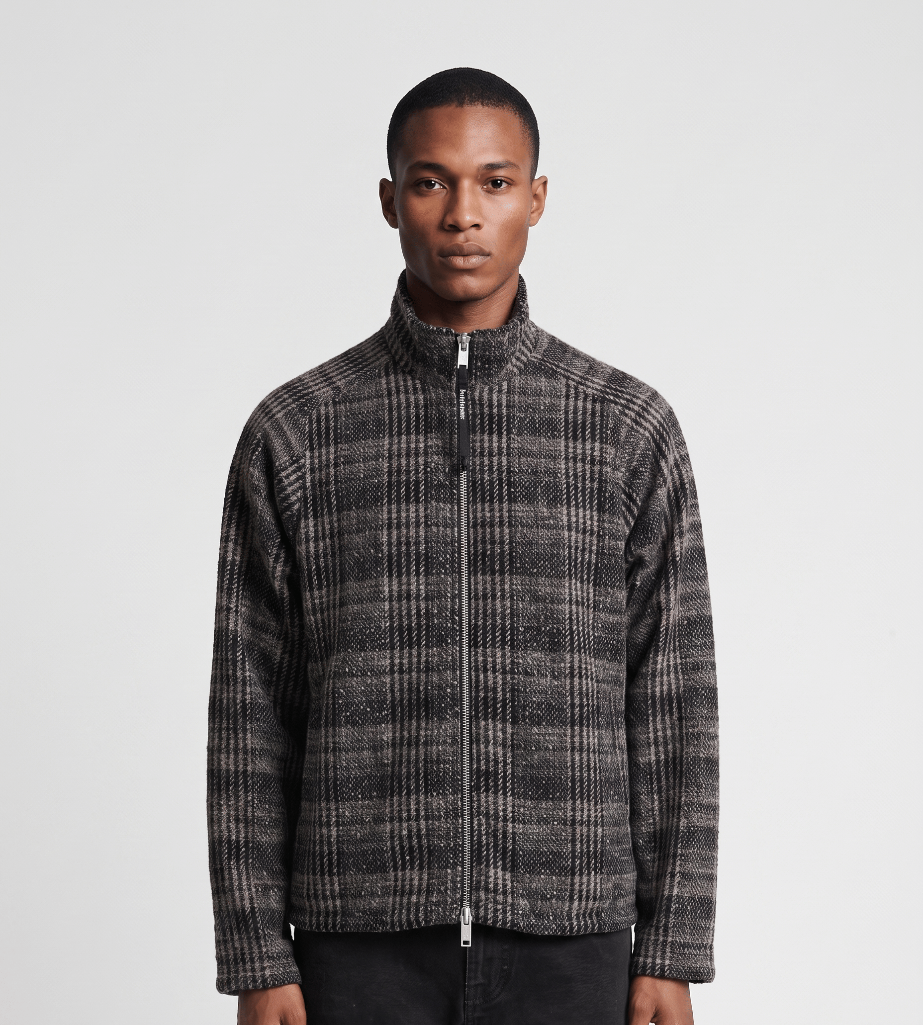 Baskèts Check Tweed Zip Jacket Multi