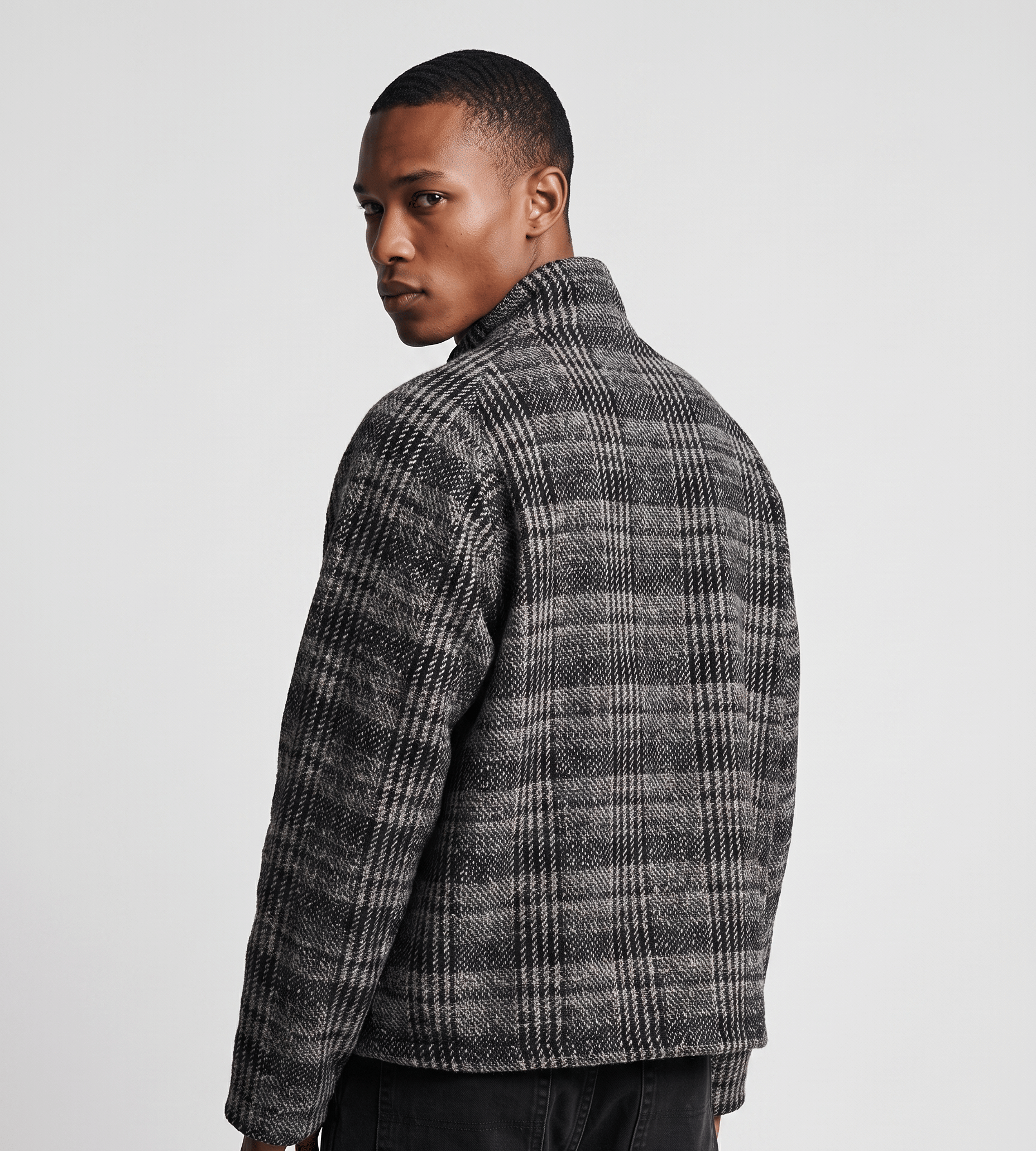 Baskèts Check Tweed Zip Jacket Multi