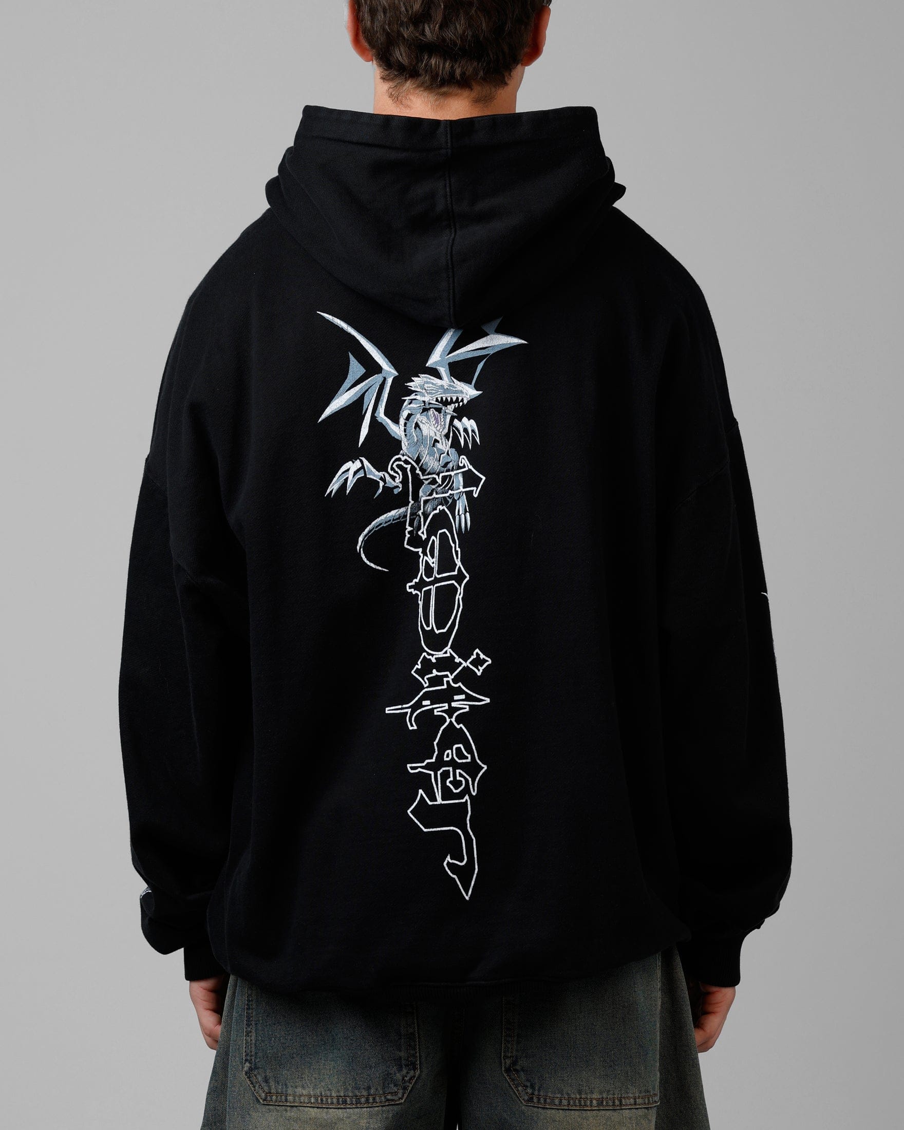 Loiter x Yu - Gi - Oh! Kaiba Blue Eyes Hoodie Black