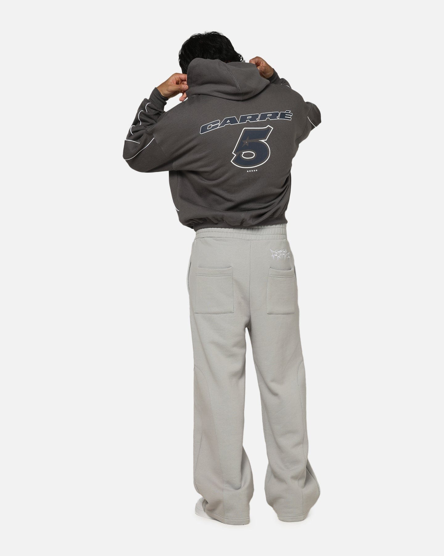 Carre International Star Hoodie Charcoal