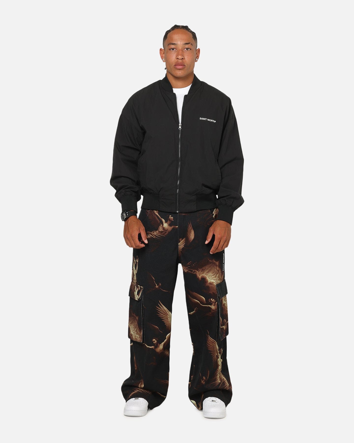 Saint Morta Crossbearer Bomber Jacket Black